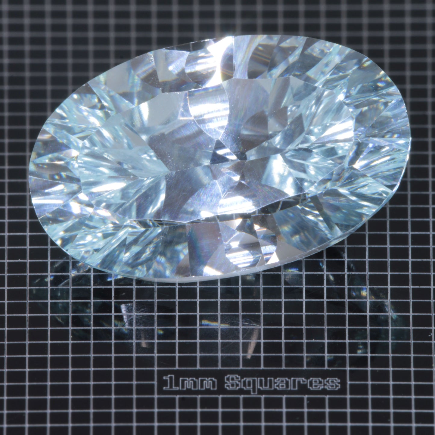 Faceted Yb:YAG Oval Gemstone