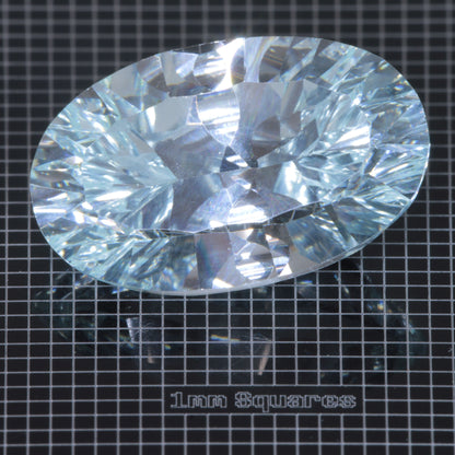 Faceted Yb:YAG Oval Gemstone