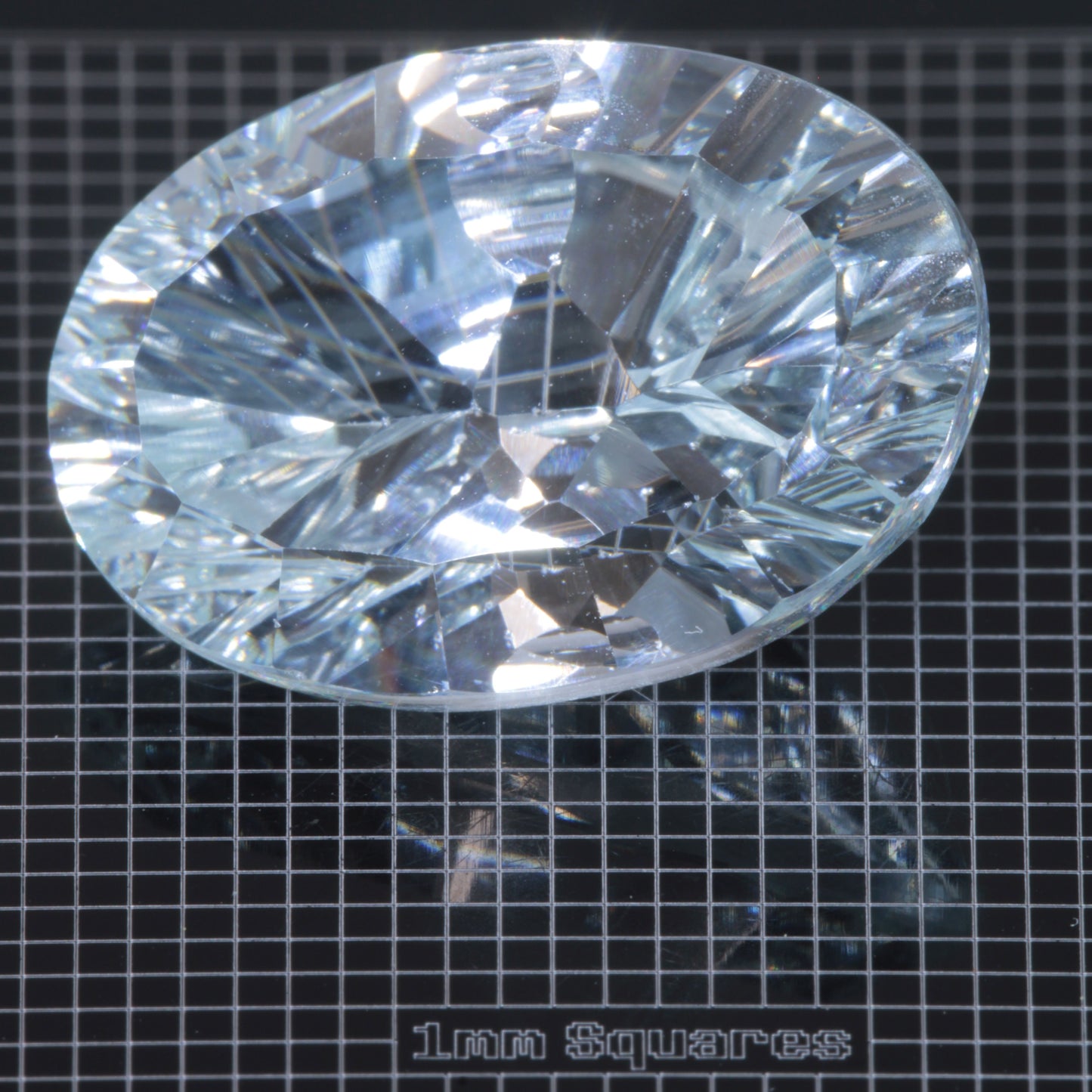 Faceted Yb:YAG Oval Gemstone