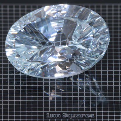 Faceted Yb:YAG Oval Gemstone