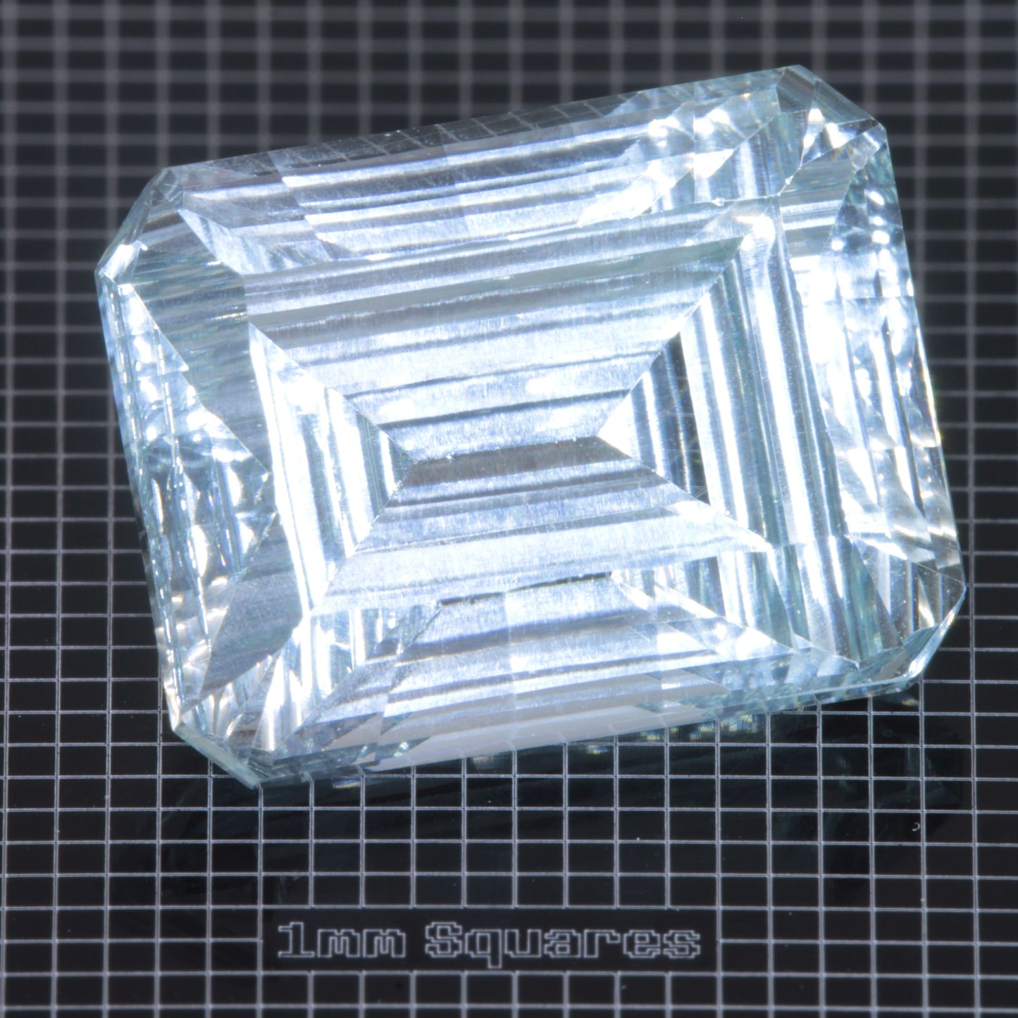Faceted Yb:YAG Rectangle Gemstone