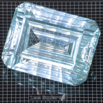 Faceted Yb:YAG Rectangle Gemstone