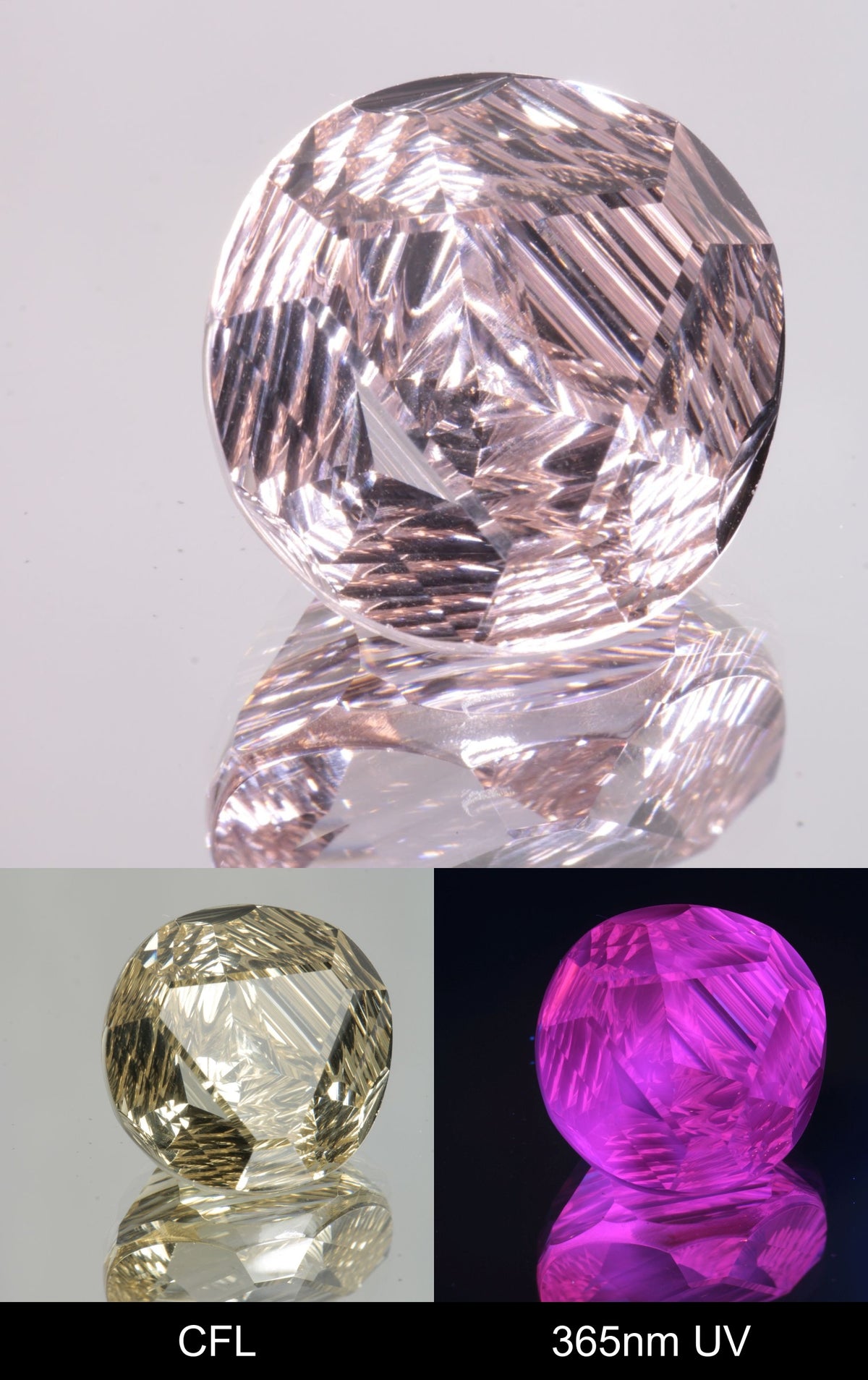 Giant Fantasy Cut Laser Garnets, Ce/Nd and Nd/Ce YAG