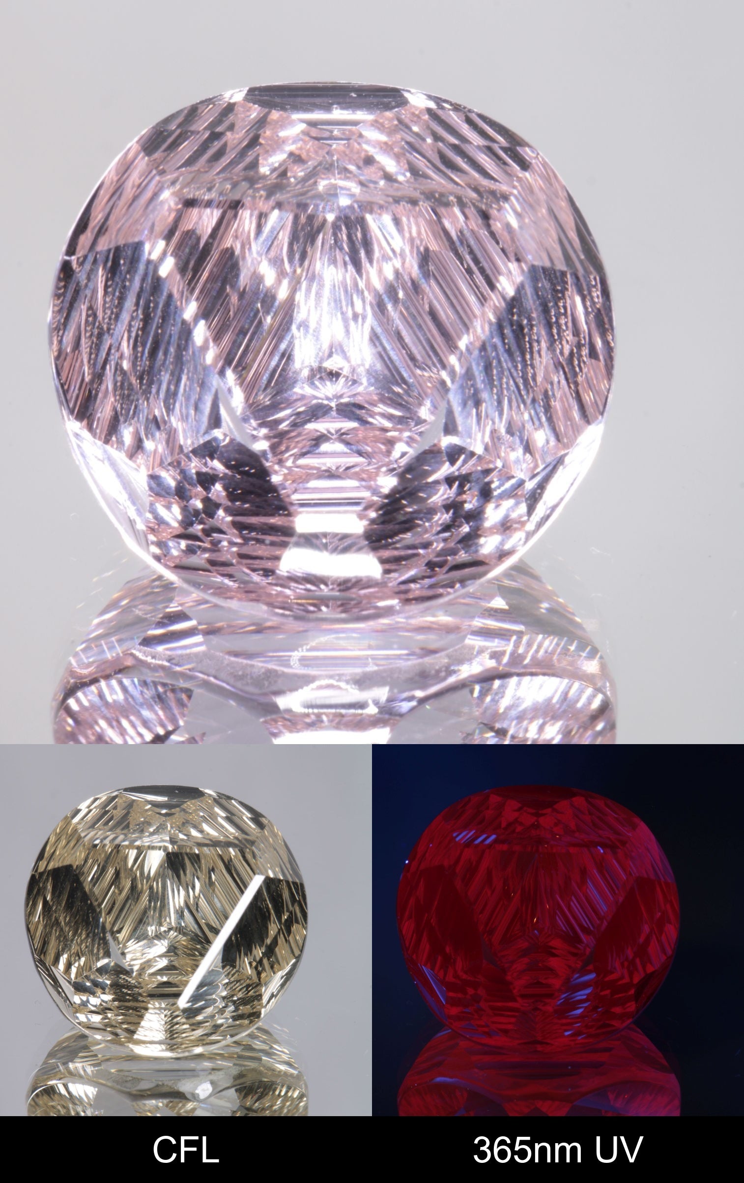 Giant Fantasy Cut Laser Garnets, Ce/Nd and Nd/Ce YAG