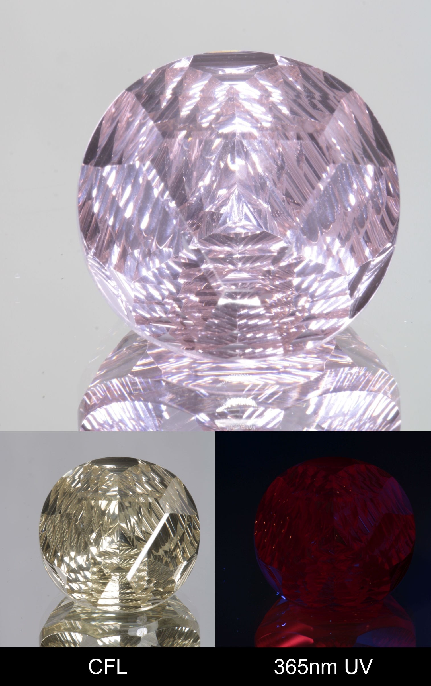 Giant Fantasy Cut Laser Garnets, Ce/Nd and Nd/Ce YAG