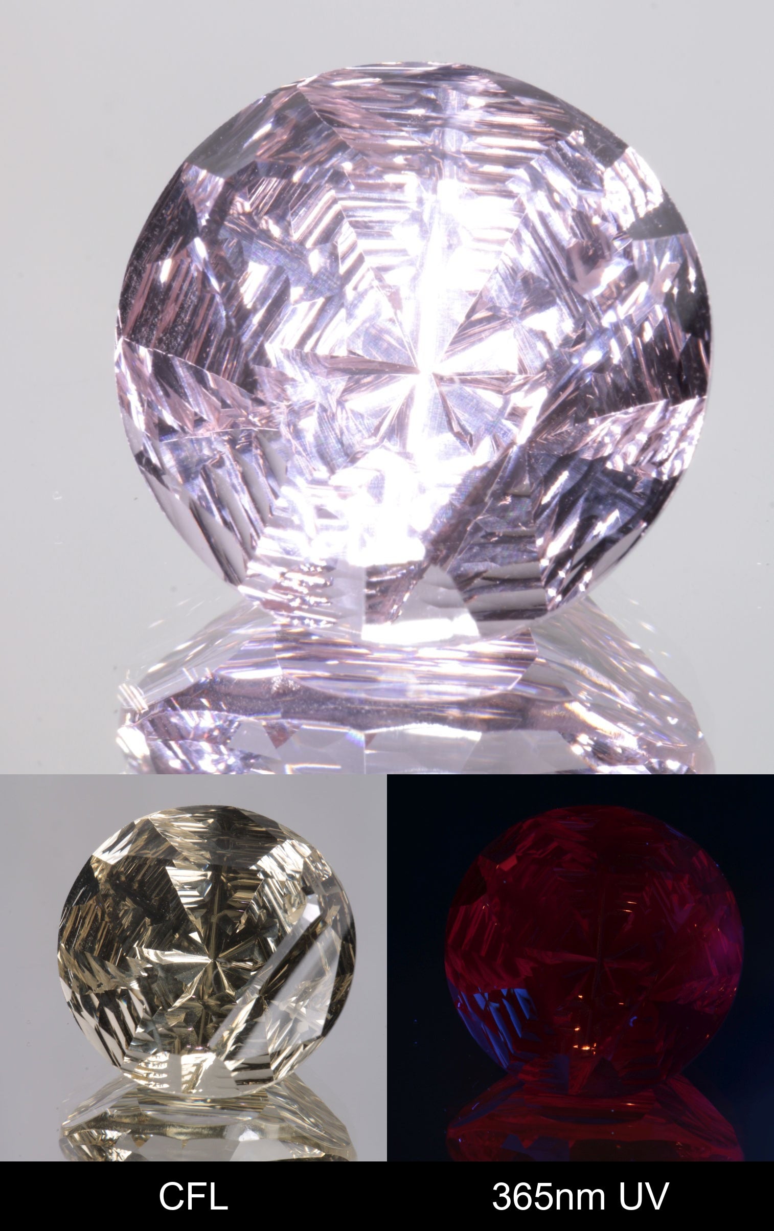 Giant Fantasy Cut Laser Garnets, Ce/Nd and Nd/Ce YAG