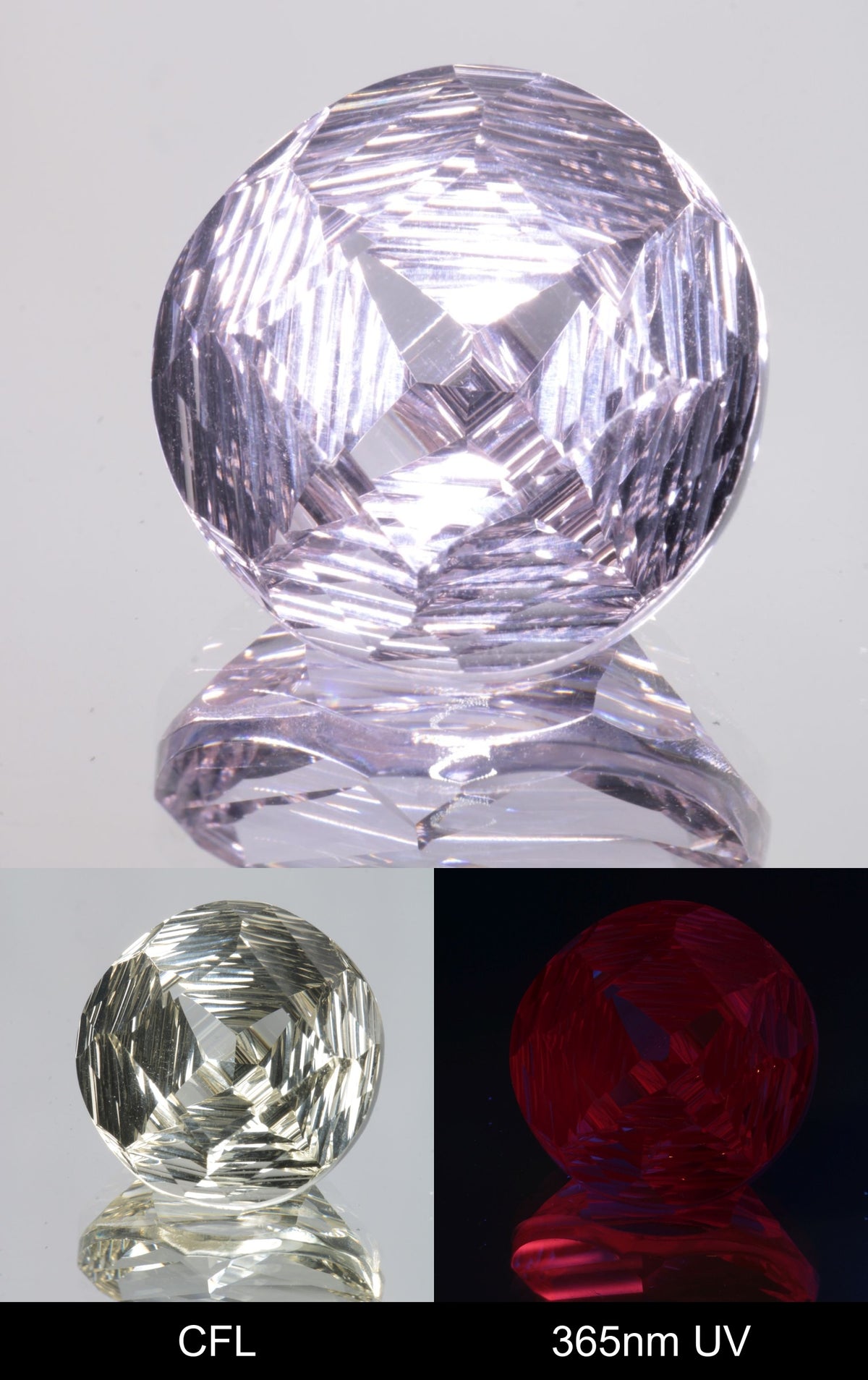 Giant Fantasy Cut Laser Garnets, Ce/Nd and Nd/Ce YAG