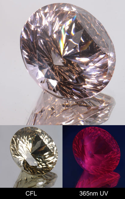 Giant Fantasy Cut Laser Garnets, Ce/Nd and Nd/Ce YAG