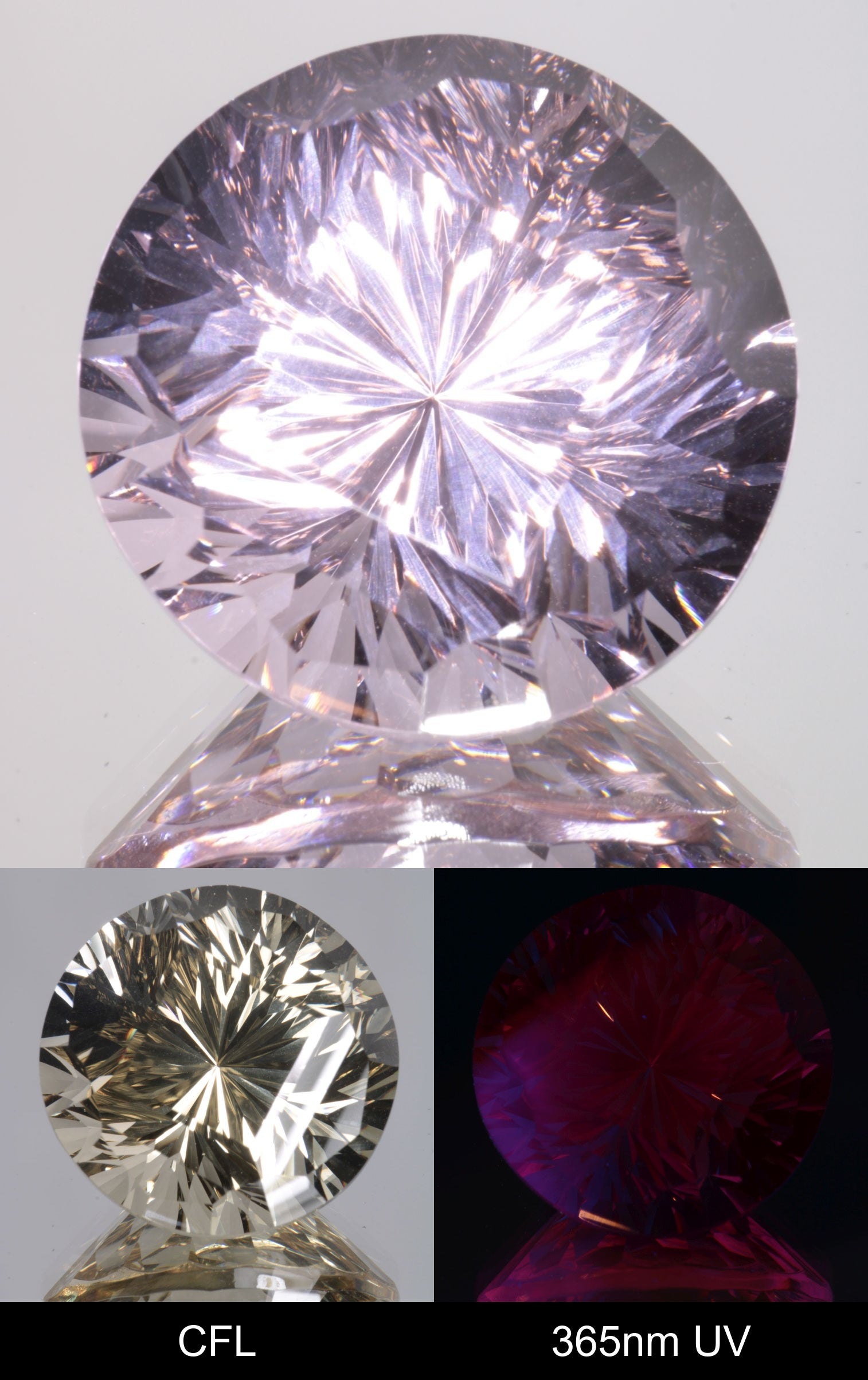Giant Fantasy Cut Laser Garnets, Ce/Nd and Nd/Ce YAG