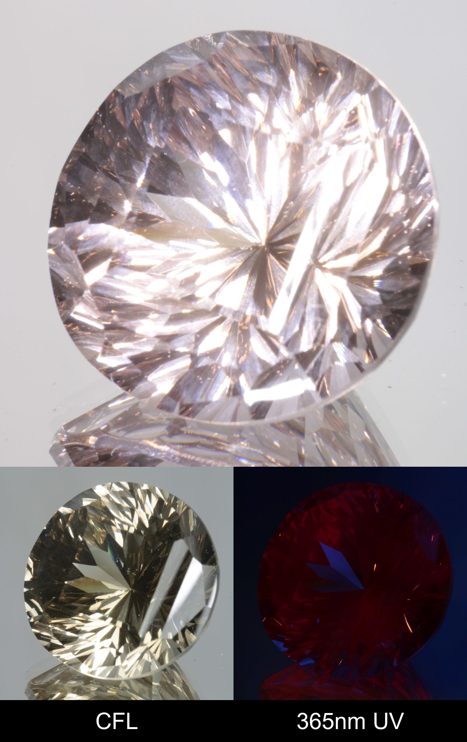 Giant Fantasy Cut Laser Garnets, Ce/Nd and Nd/Ce YAG