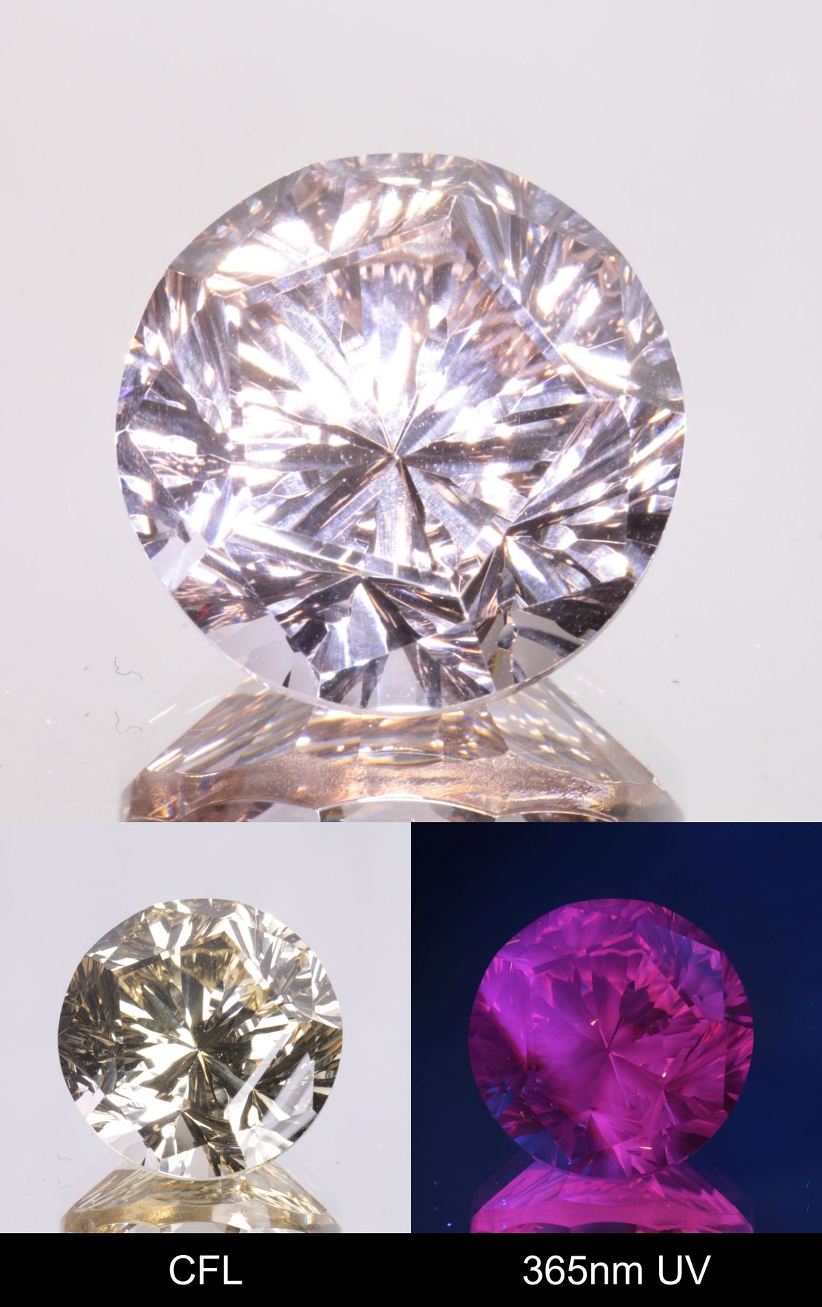 Giant Fantasy Cut Laser Garnets, Ce/Nd and Nd/Ce YAG