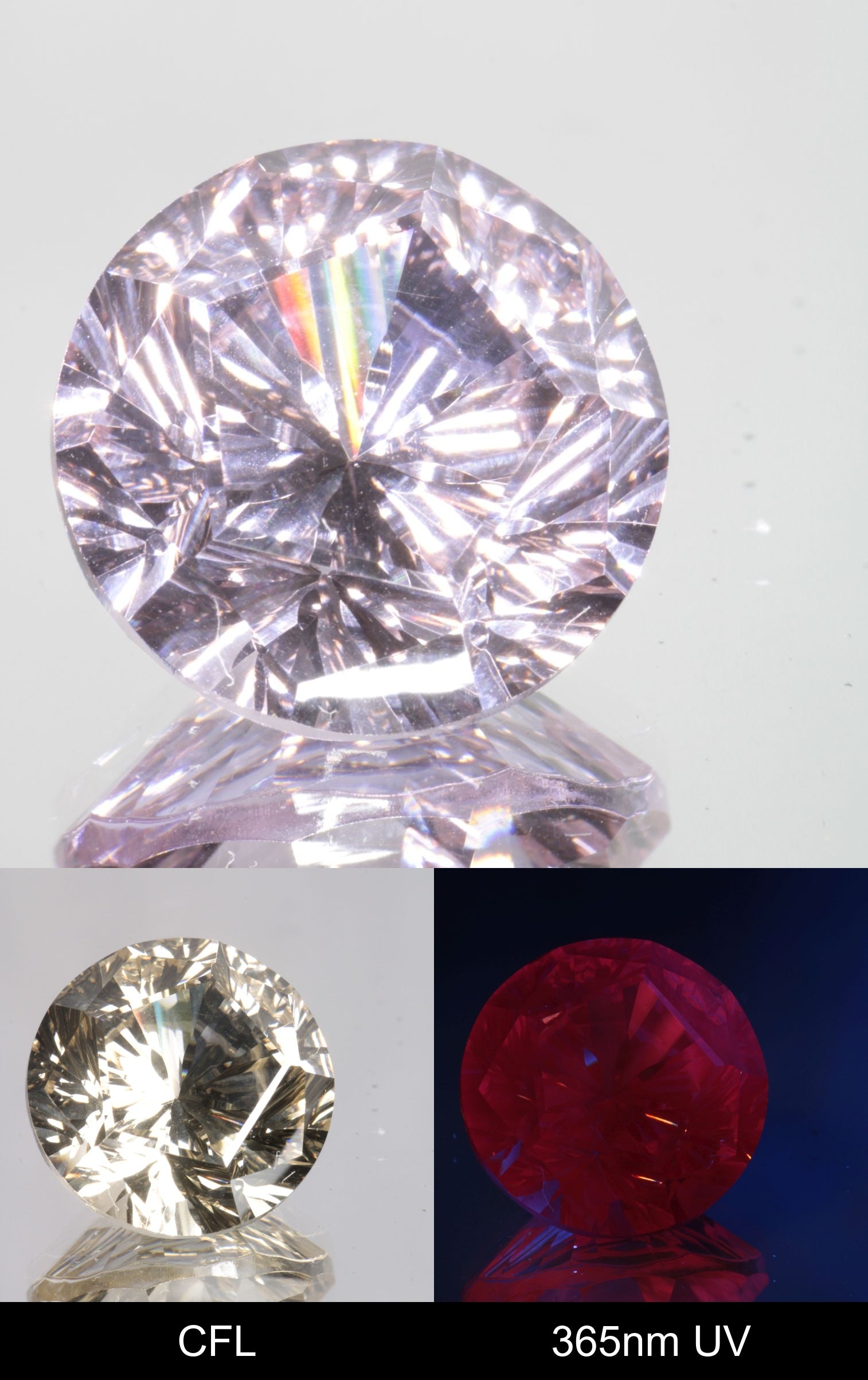 Giant Fantasy Cut Laser Garnets, Ce/Nd and Nd/Ce YAG