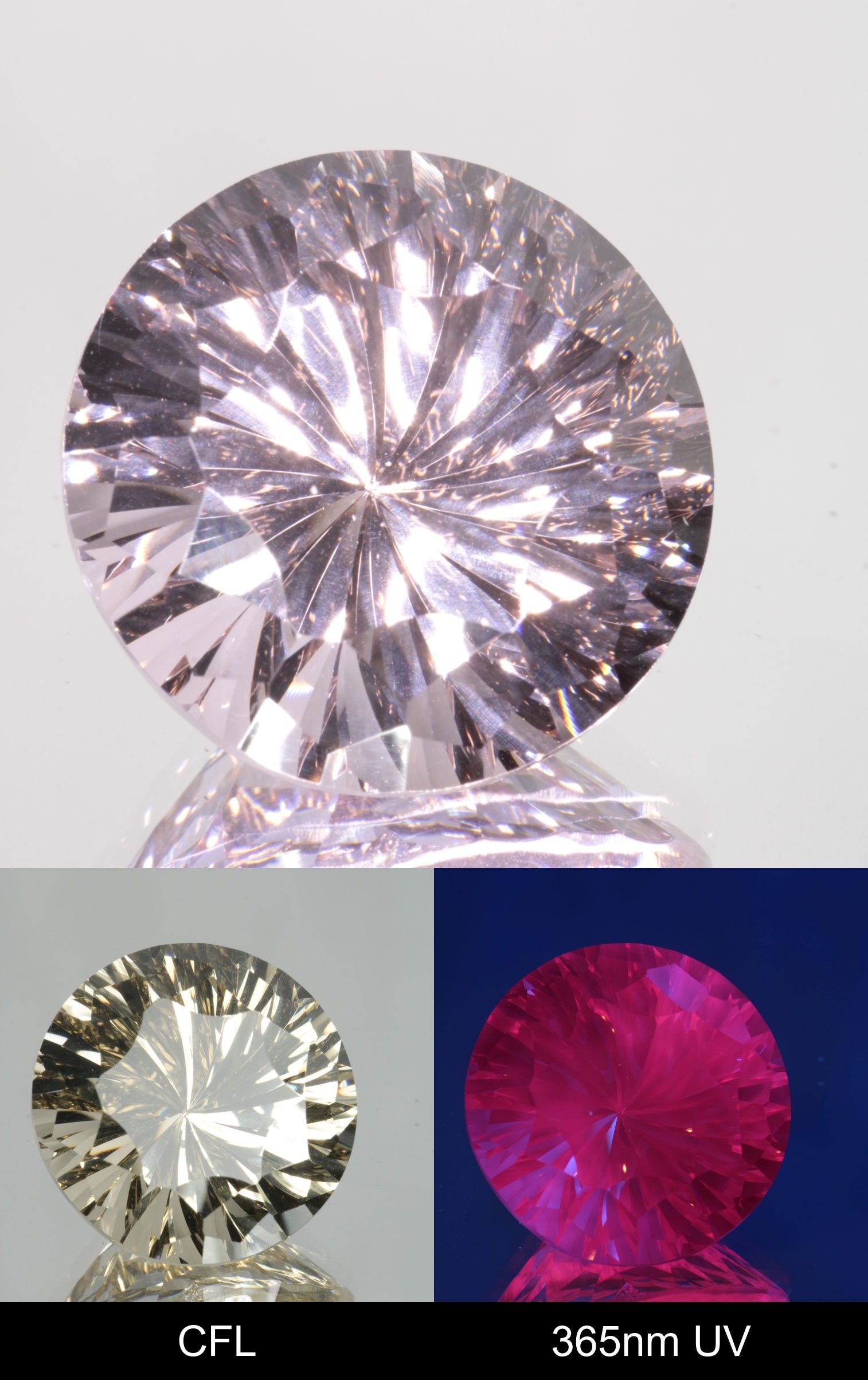 Giant Fantasy Cut Laser Garnets, Ce/Nd and Nd/Ce YAG