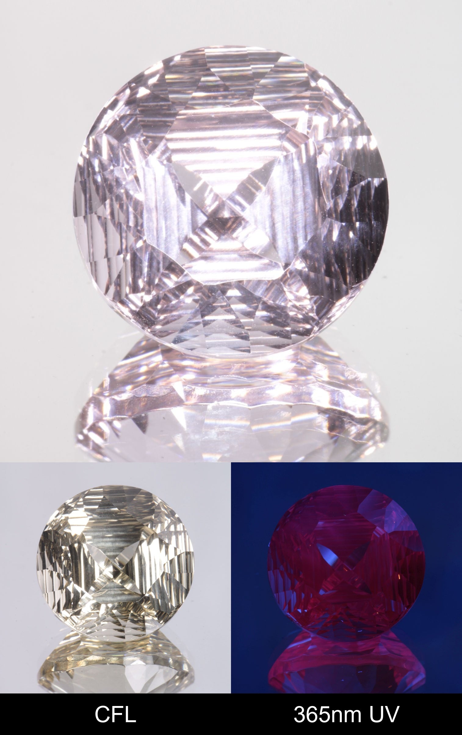 Giant Fantasy Cut Laser Garnets, Ce/Nd and Nd/Ce YAG
