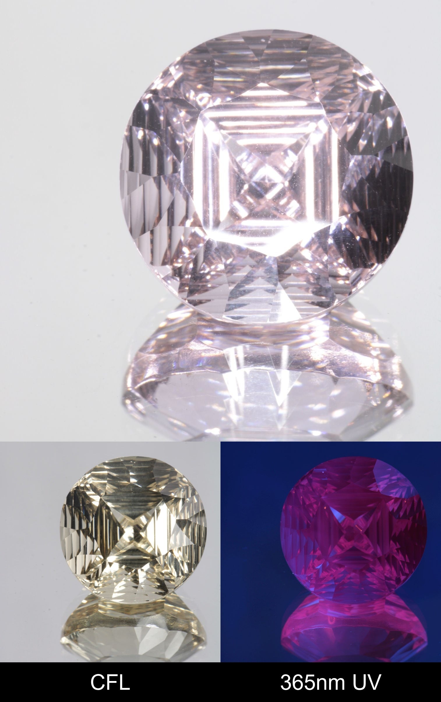 Giant Fantasy Cut Laser Garnets, Ce/Nd and Nd/Ce YAG