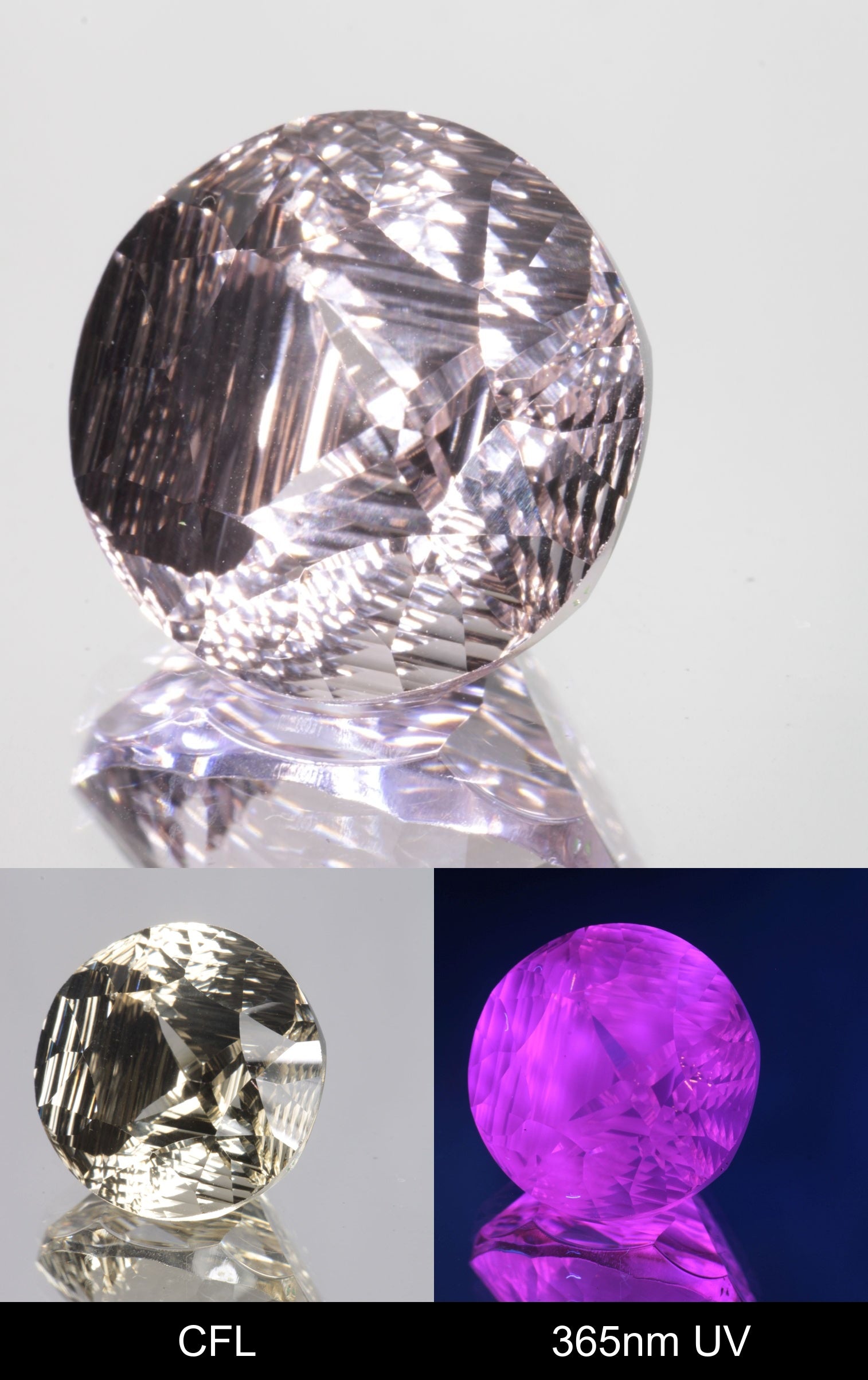 Giant Fantasy Cut Laser Garnets, Ce/Nd and Nd/Ce YAG