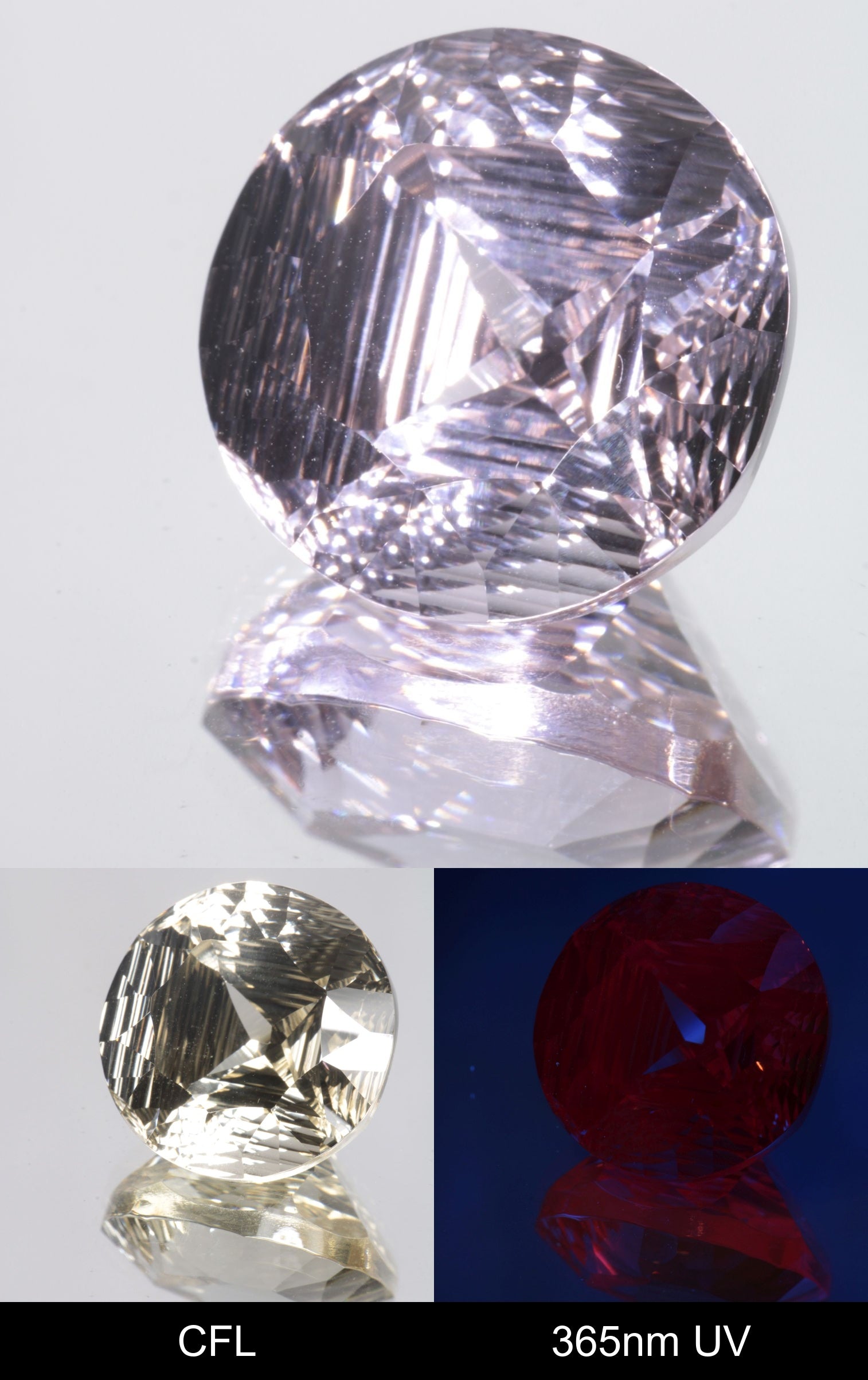 Giant Fantasy Cut Laser Garnets, Ce/Nd and Nd/Ce YAG