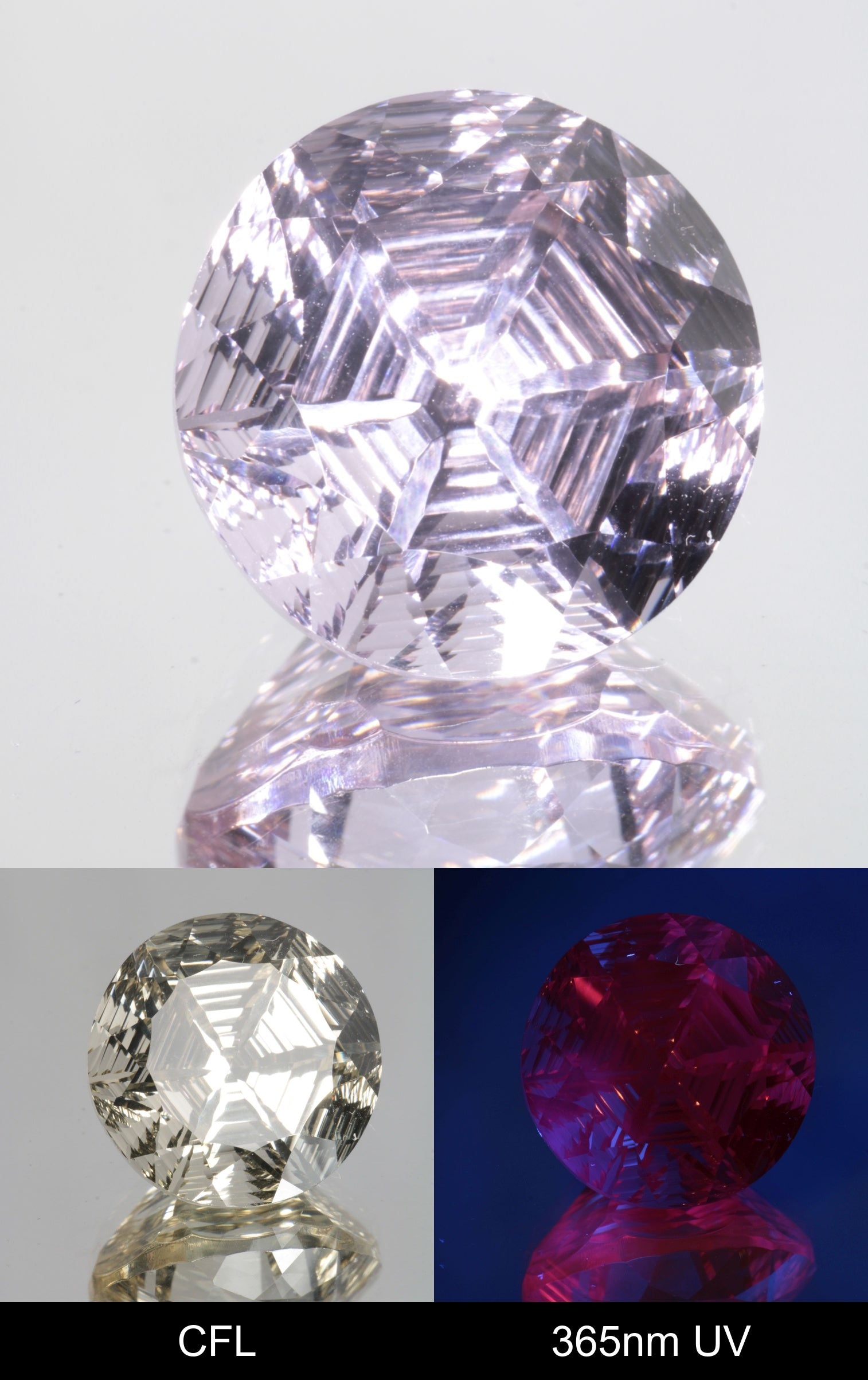 Giant Fantasy Cut Laser Garnets, Ce/Nd and Nd/Ce YAG