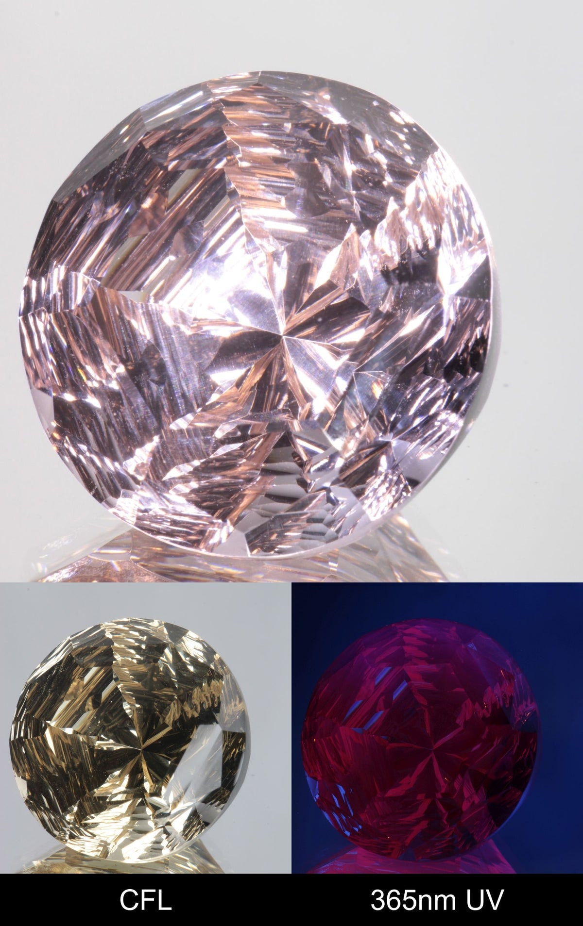 Giant Fantasy Cut Laser Garnets, Ce/Nd and Nd/Ce YAG