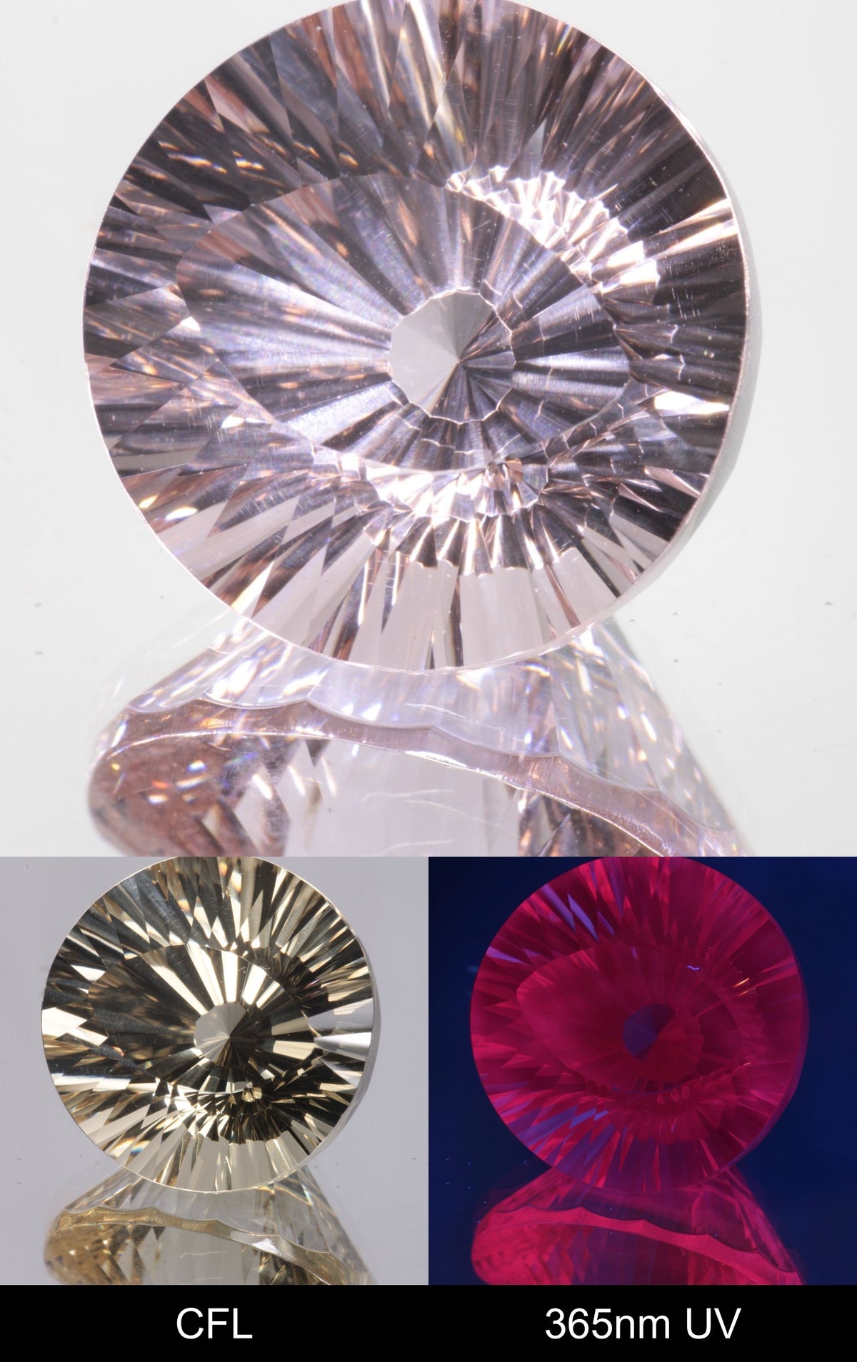 Giant Fantasy Cut Laser Garnets, Ce/Nd and Nd/Ce YAG