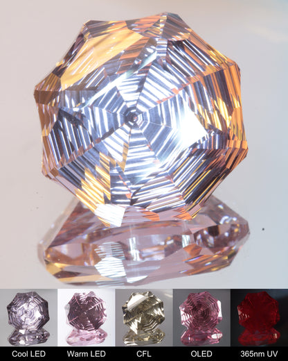 Octagon Cut Fantasy Nd:Ce Laser YAG Gem