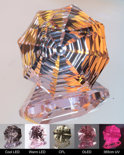 Octagon Cut Fantasy Nd:Ce Laser YAG Gem