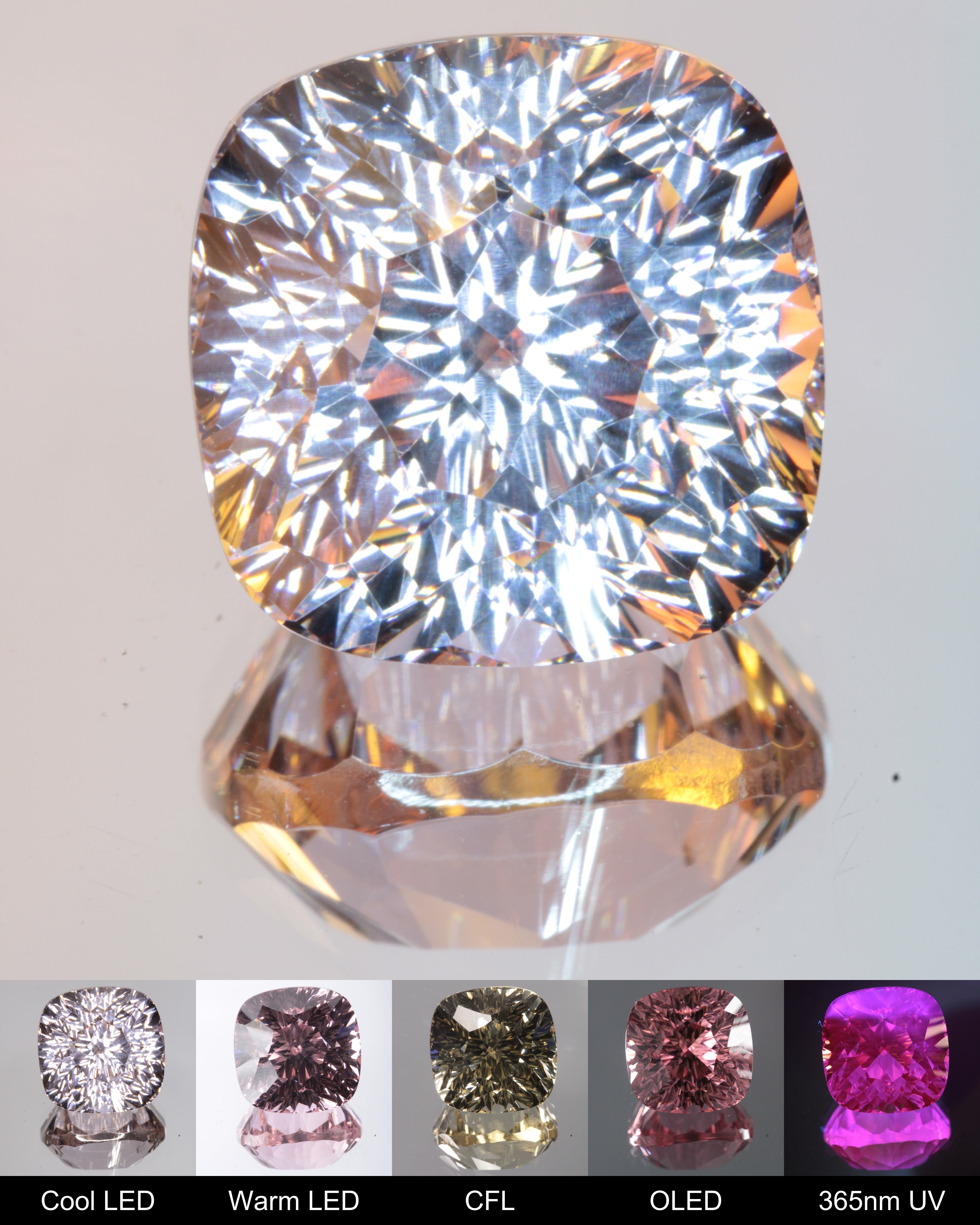 Fantasy Cushion Cut Fantasy Nd:Ce Laser YAG Gem
