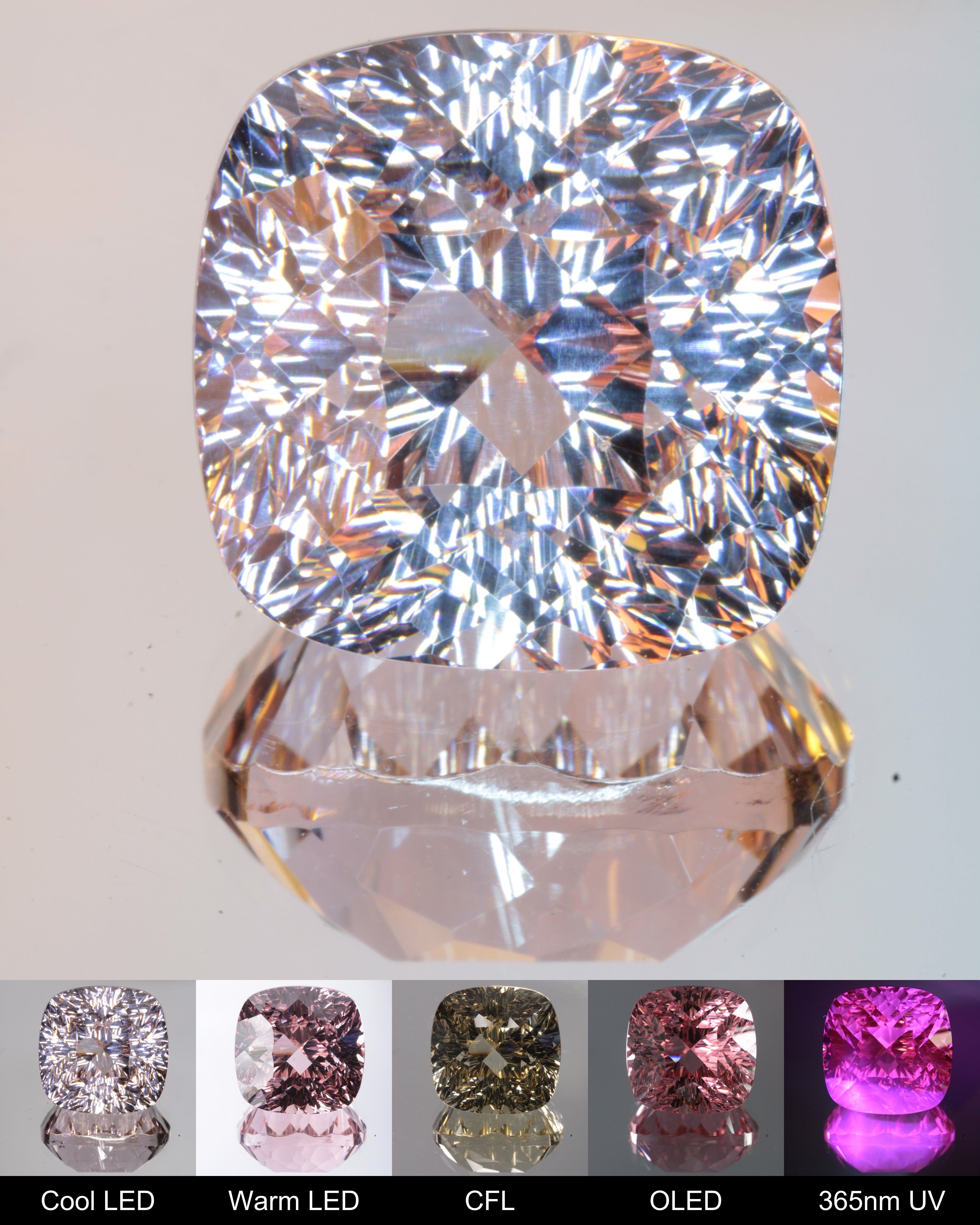 Fantasy Cushion Cut Fantasy Nd:Ce Laser YAG Gem