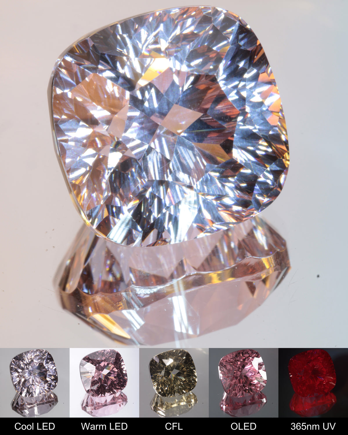 Fantasy Cushion Cut Fantasy Nd:Ce Laser YAG Gem