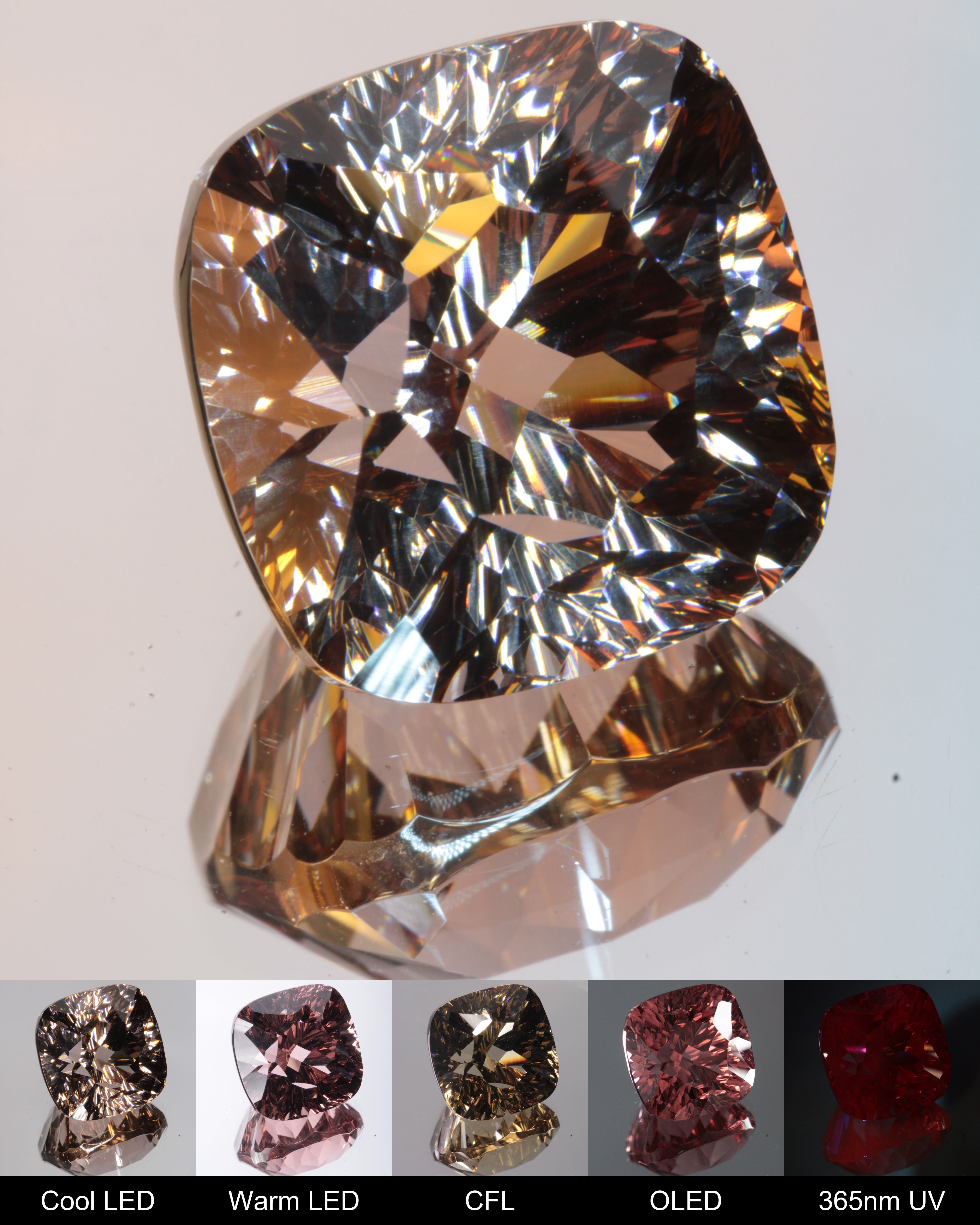 Fantasy Cushion Cut Fantasy Nd:Ce Laser YAG Gem
