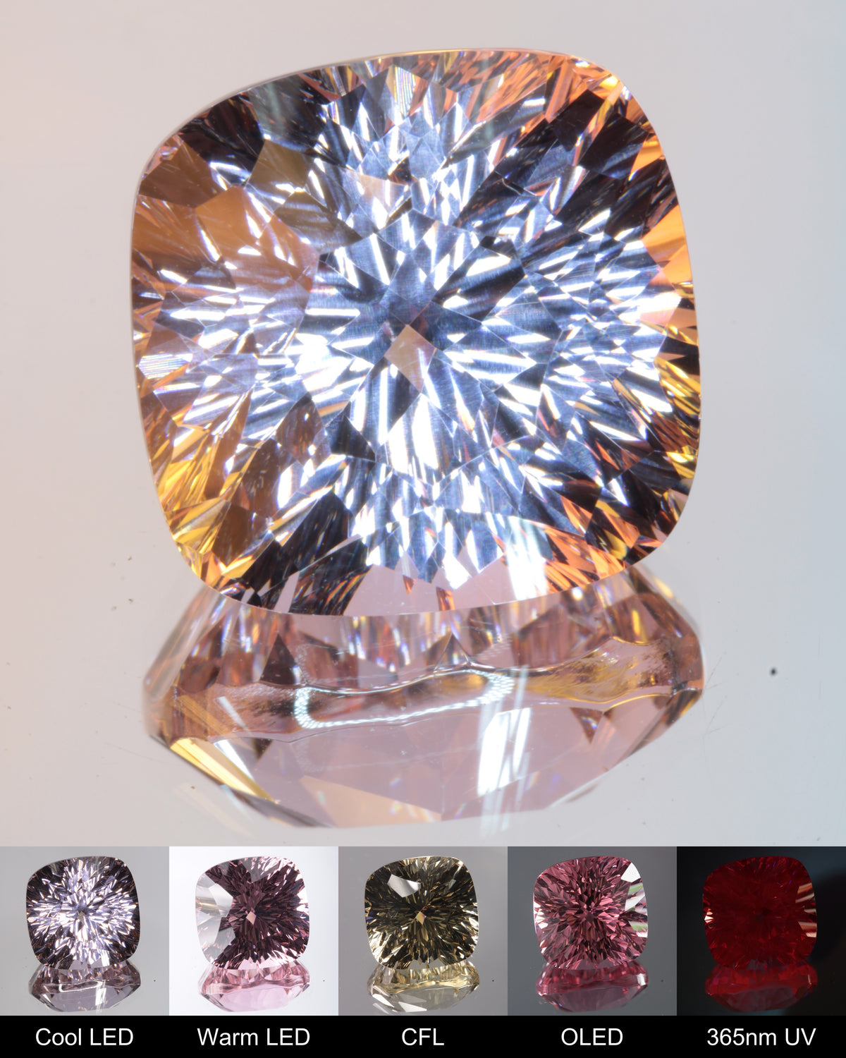 Fantasy Cushion Cut Fantasy Nd:Ce Laser YAG Gem