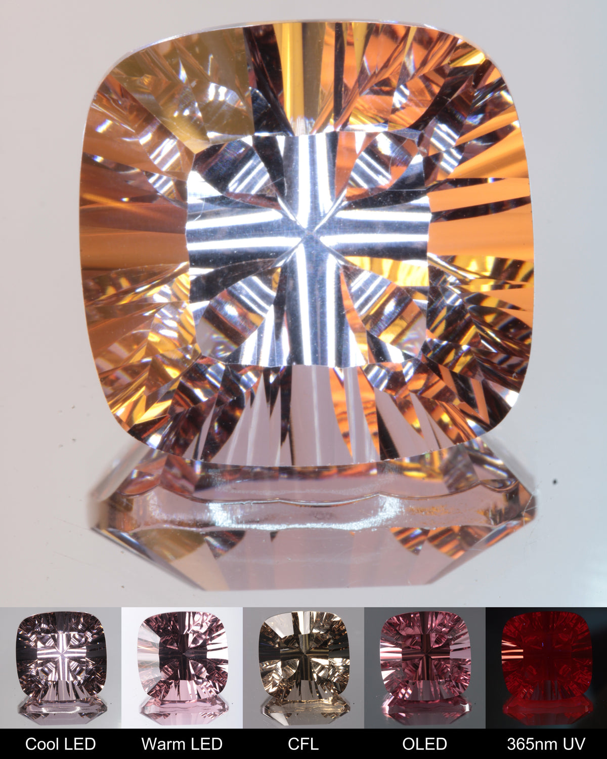 Clover Cushion Cut Fantasy Nd:Ce Laser YAG Gem
