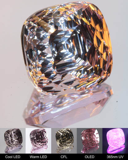 Radial Cushion Cut Fantasy Nd:Ce Laser YAG Gem