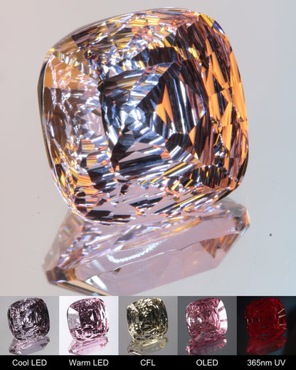 Radial Cushion Cut Fantasy Nd:Ce Laser YAG Gem