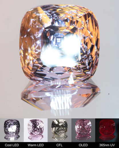 Radial Cushion Cut Fantasy Nd:Ce Laser YAG Gem
