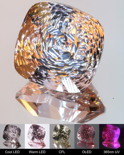 Radial Cushion Cut Fantasy Nd:Ce Laser YAG Gem