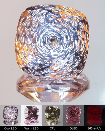 Radial Cushion Cut Fantasy Nd:Ce Laser YAG Gem