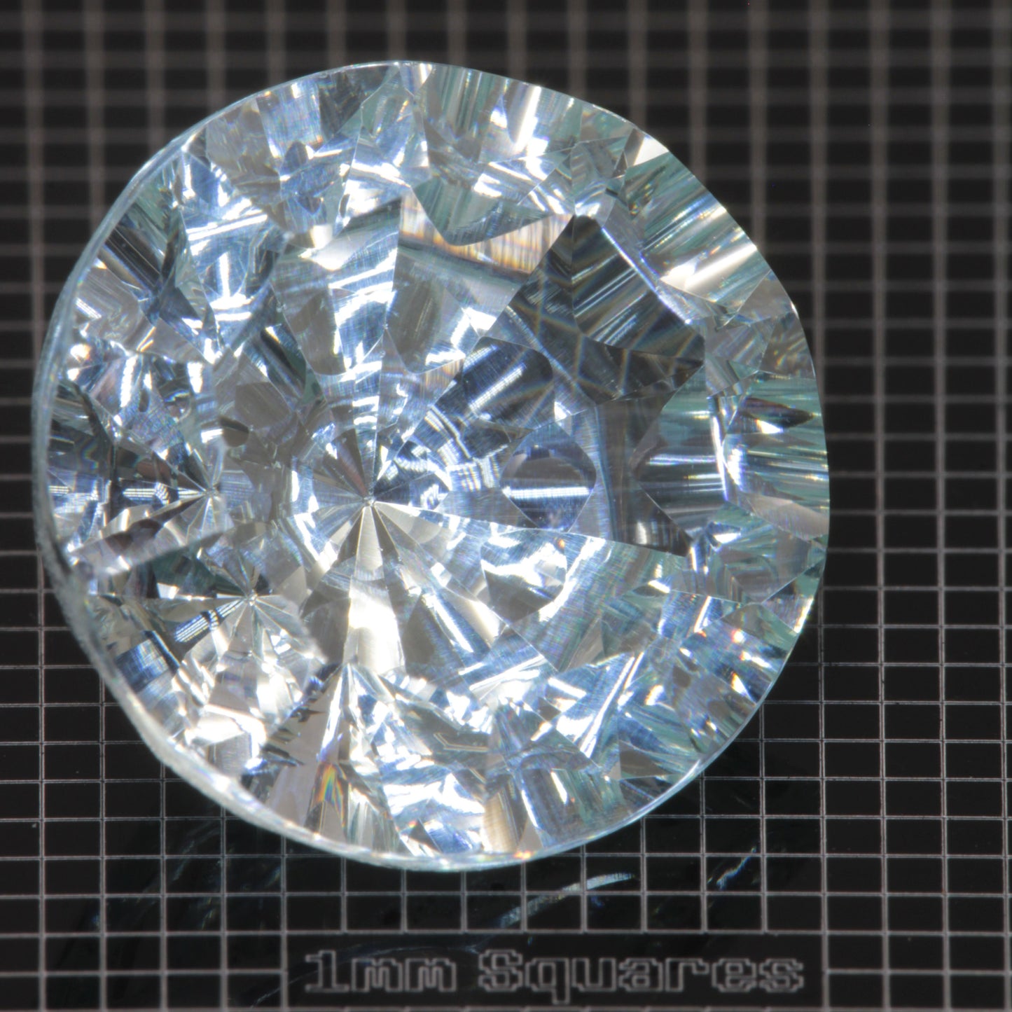 Faceted Yb:YAG Fantasy Round Gemstone