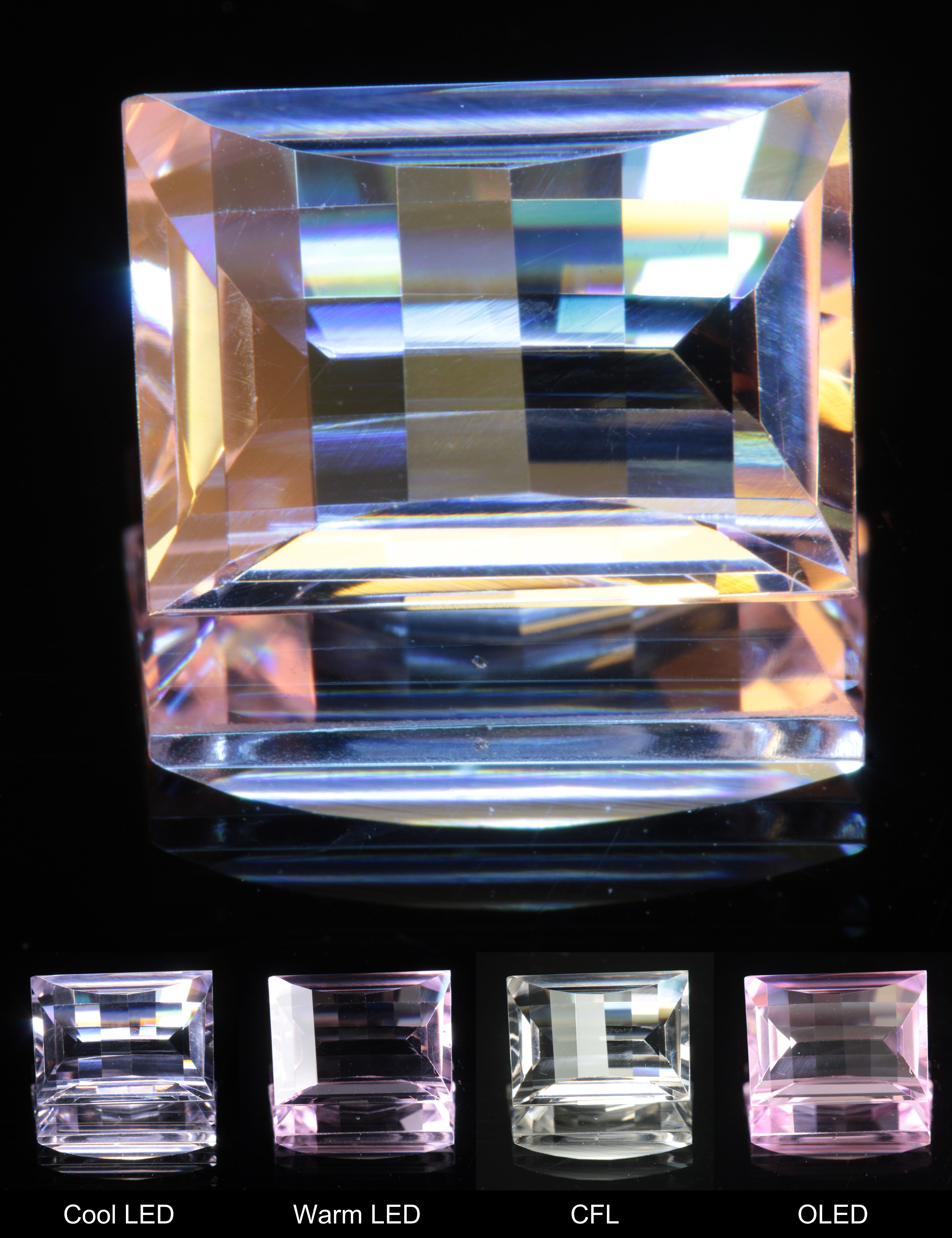Fantasy Cut Semipixel Nd:YAG Gemstone