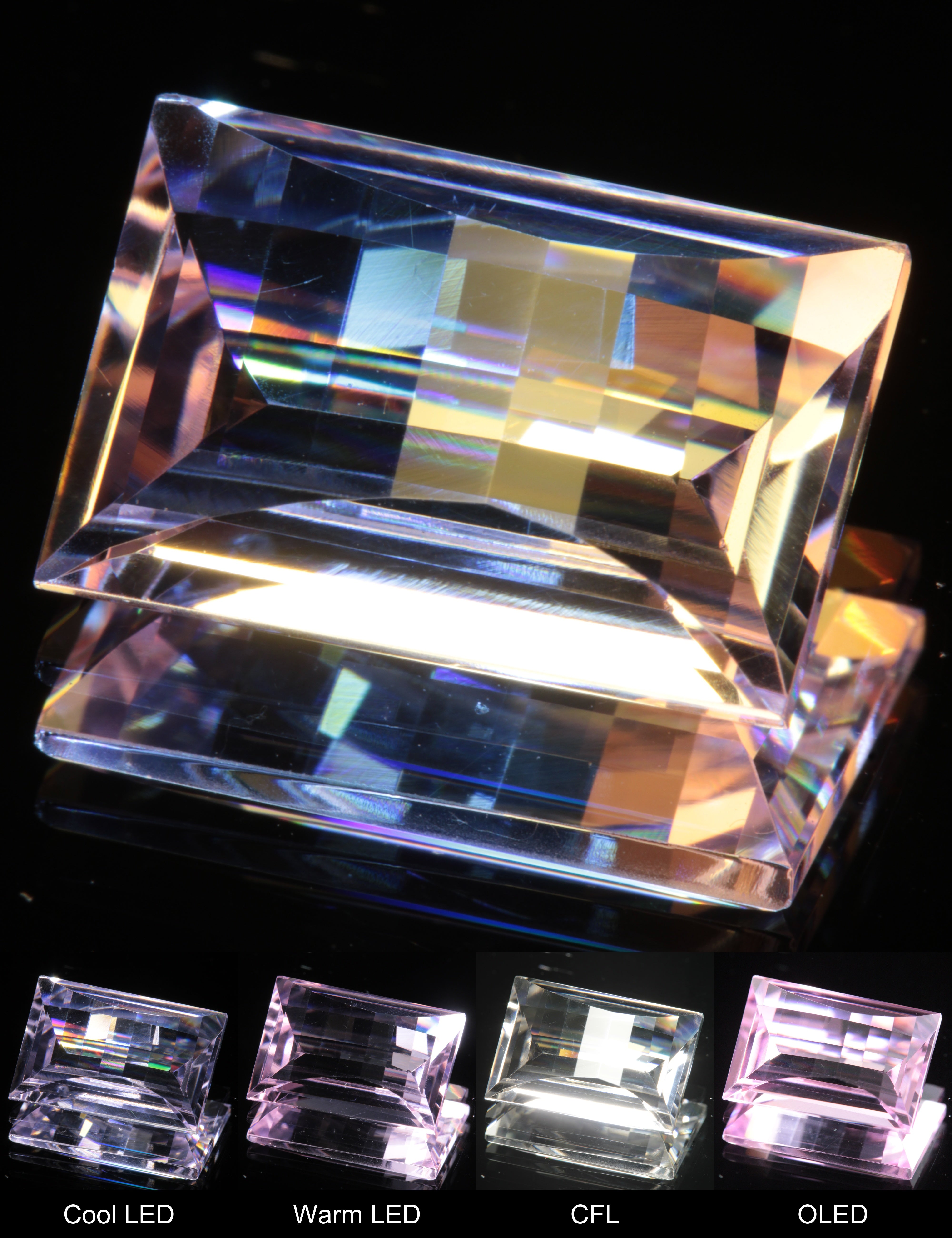 Fantasy Cut Semipixel Nd:YAG Gemstone
