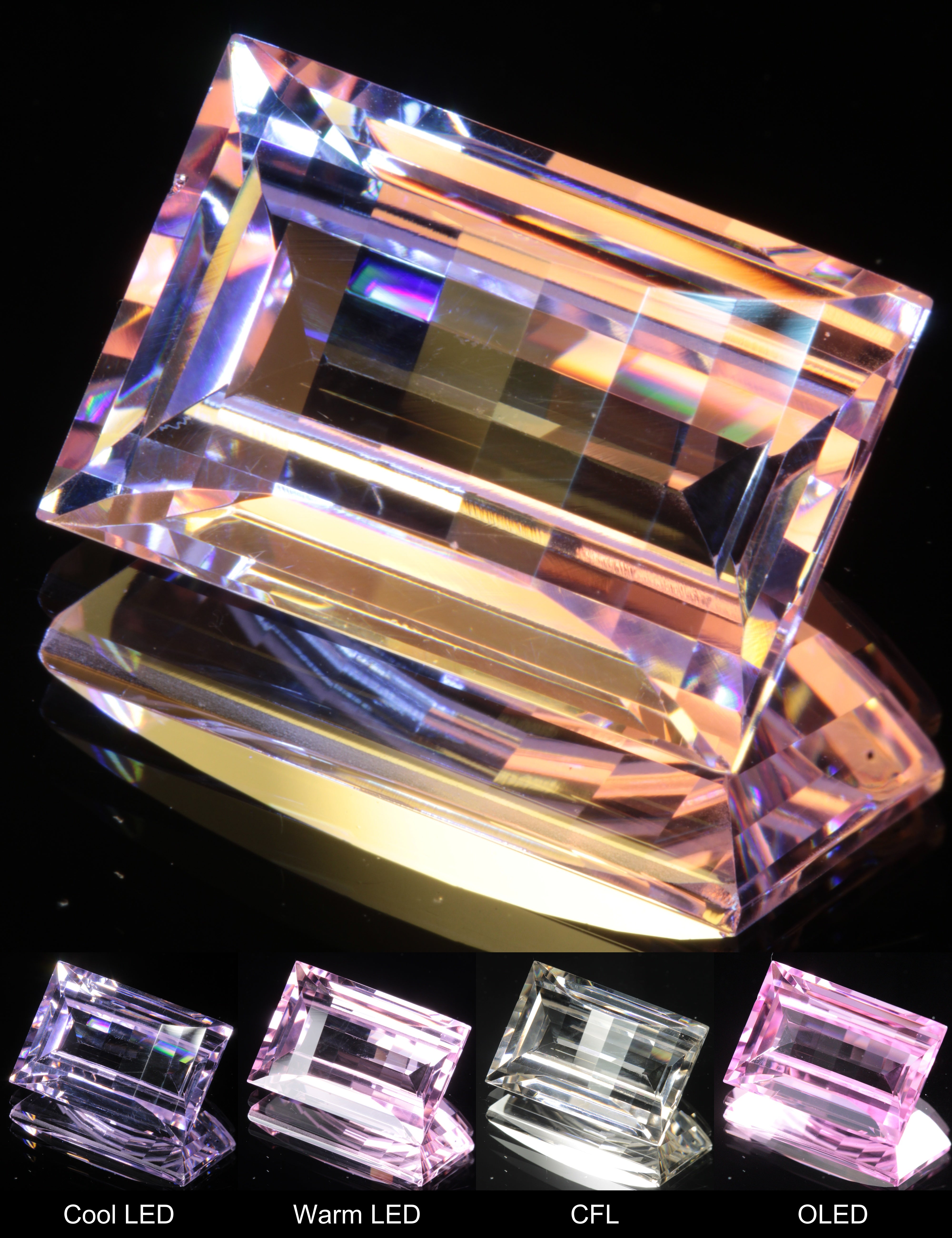Fantasy Cut Semipixel Nd:YAG Gemstone