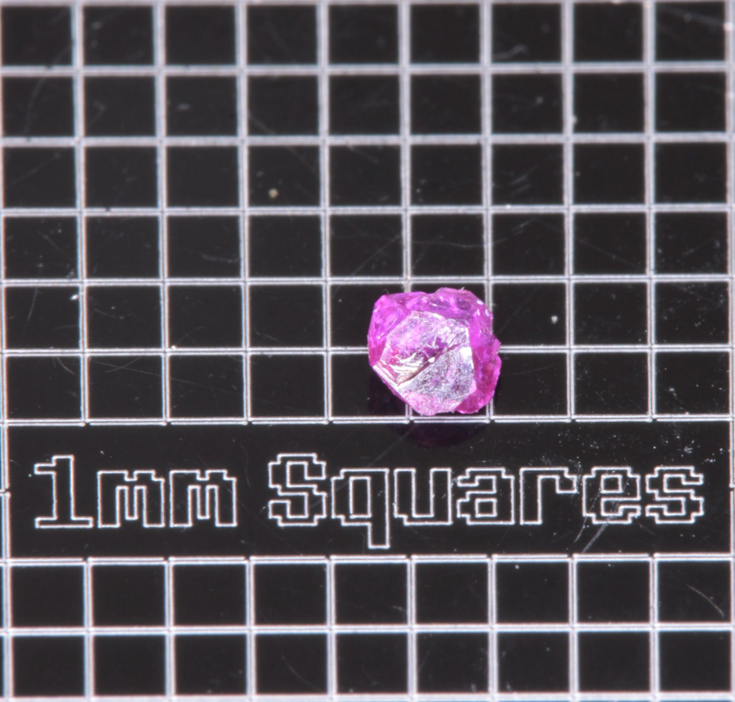 A small flux-grown ruby a few mm in size
