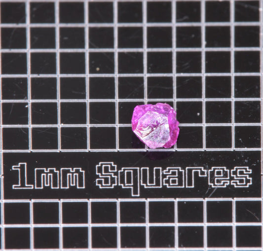 A small flux-grown ruby a few mm in size