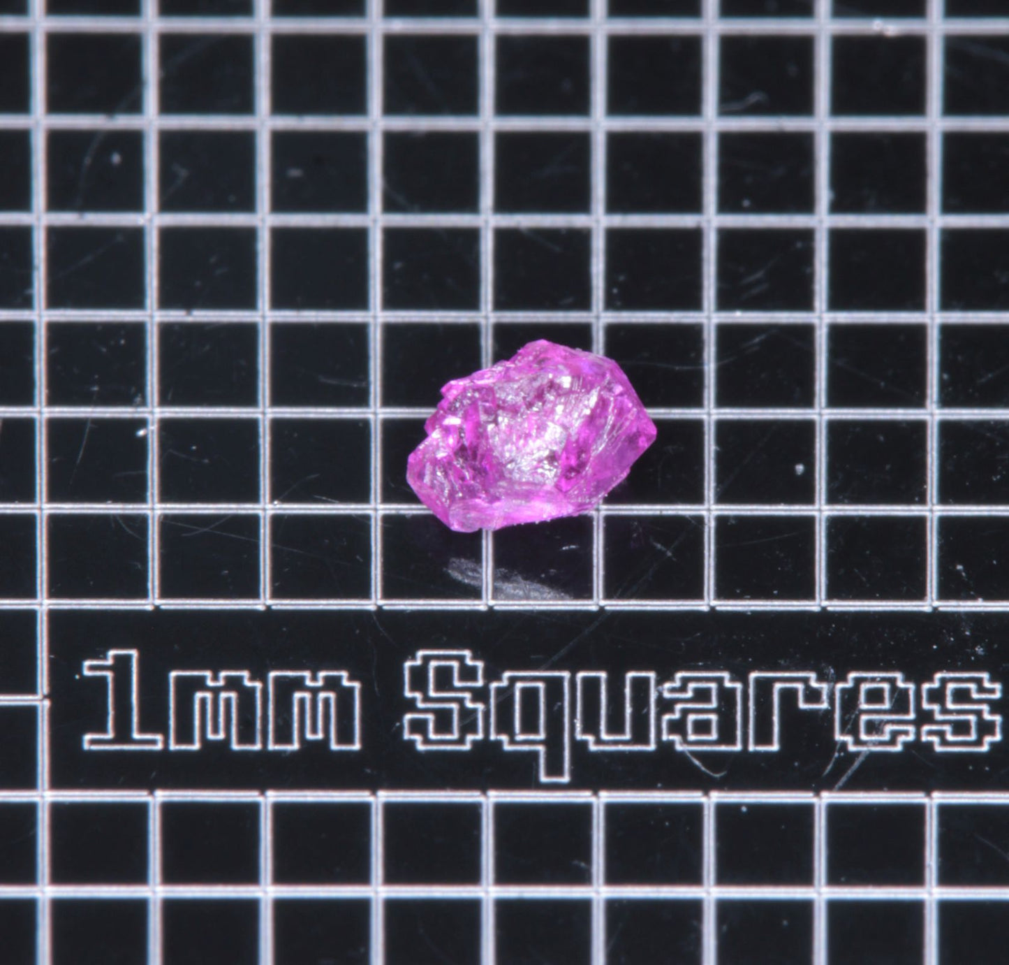 A small flux-grown ruby a few mm in size
