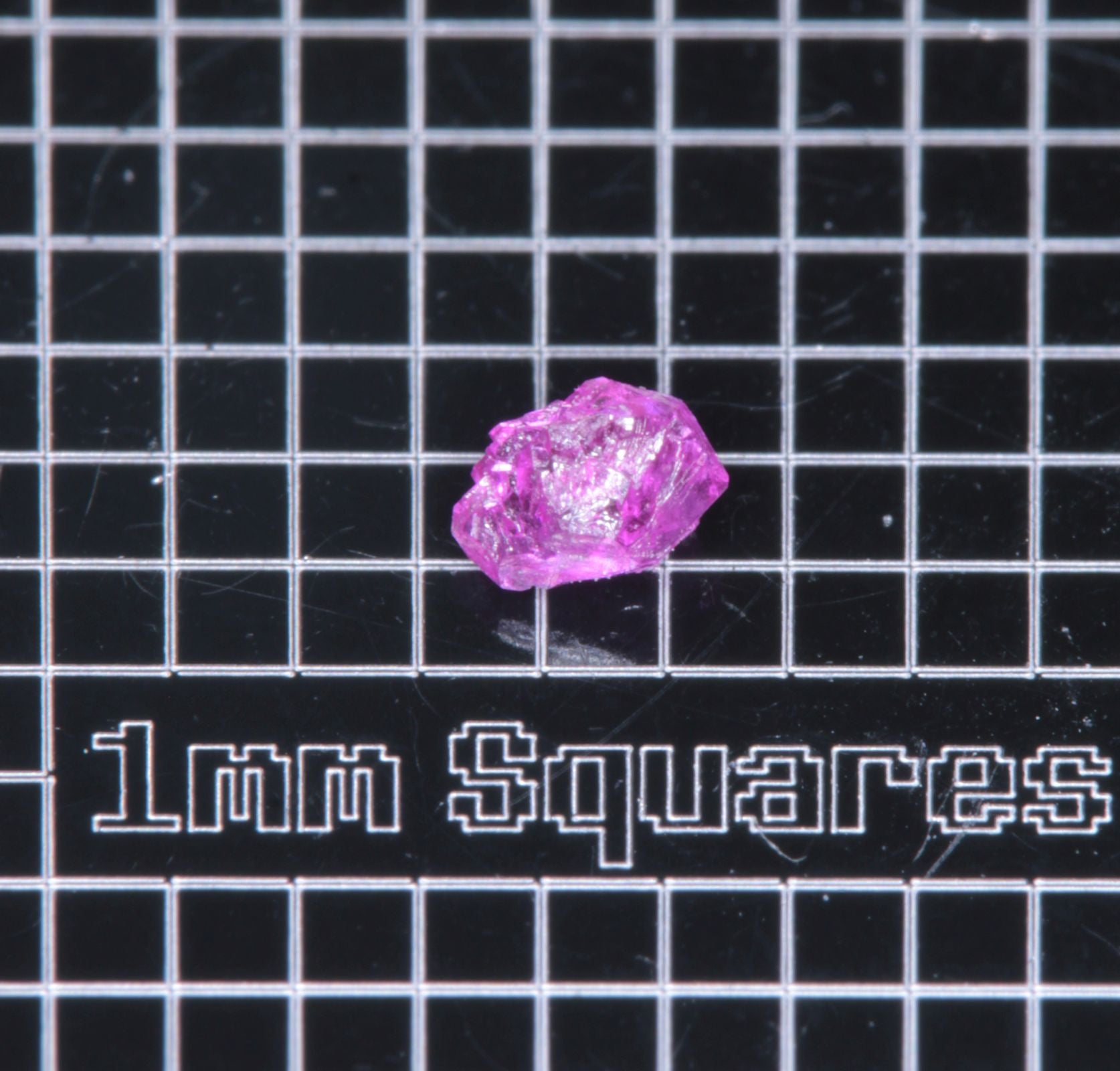 A small flux-grown ruby a few mm in size