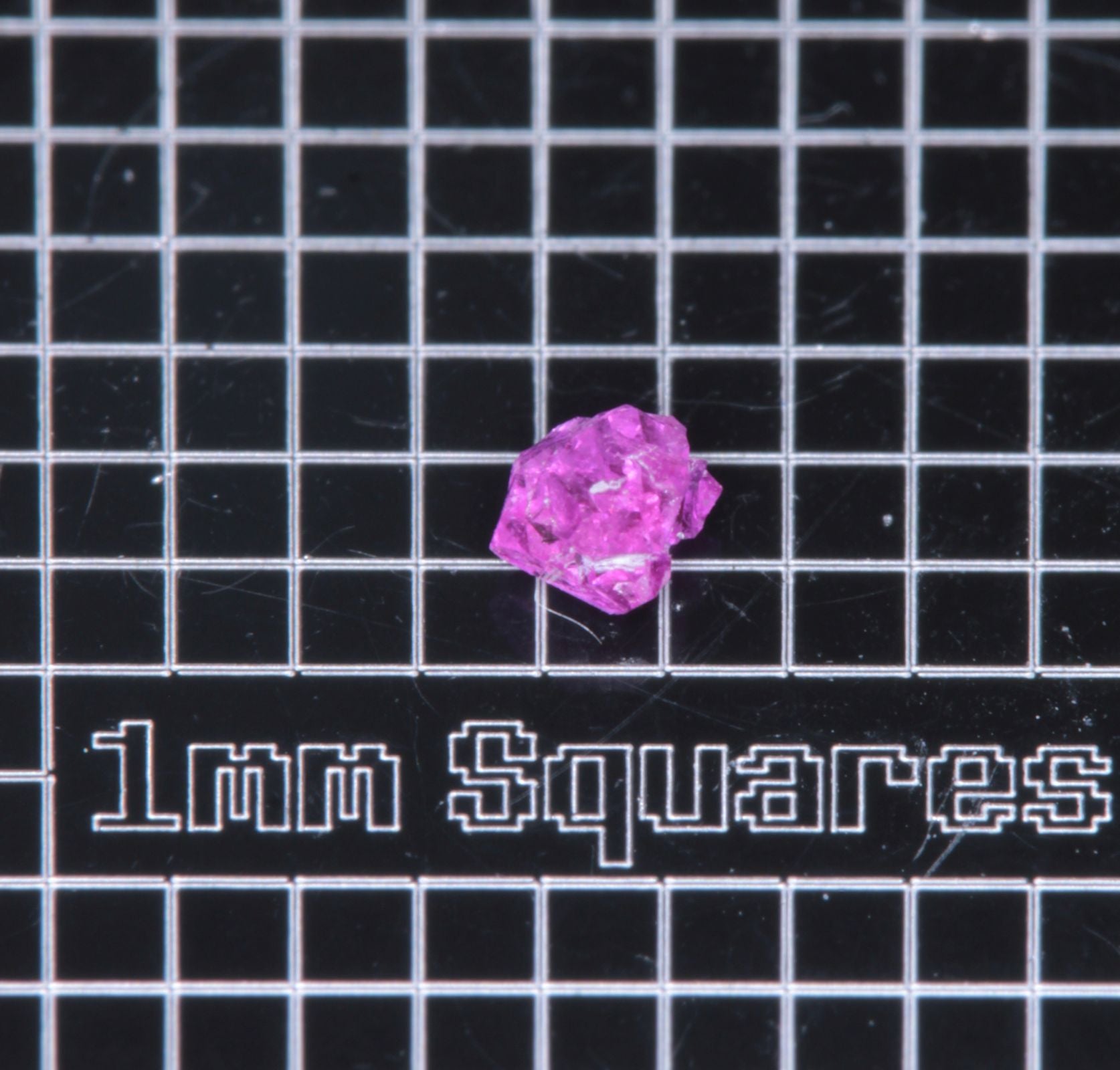 A small flux-grown ruby a few mm in size