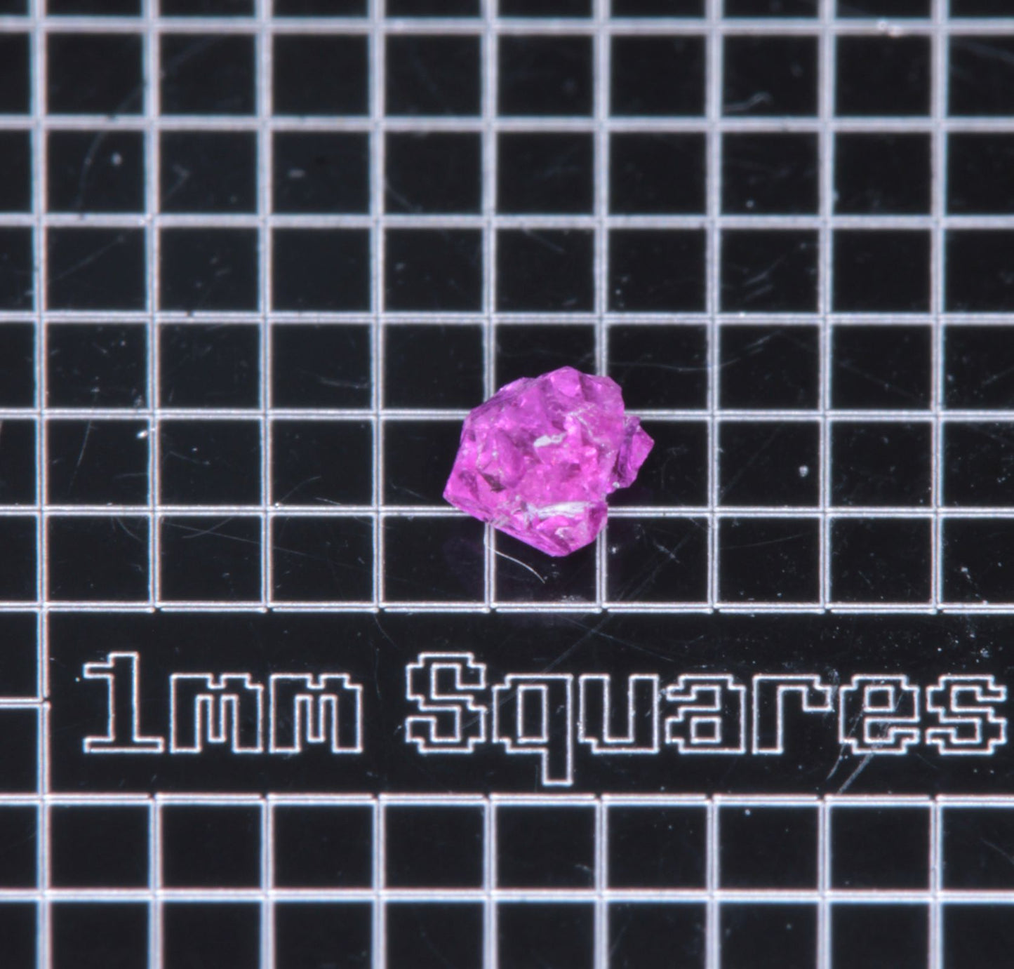 A small flux-grown ruby a few mm in size