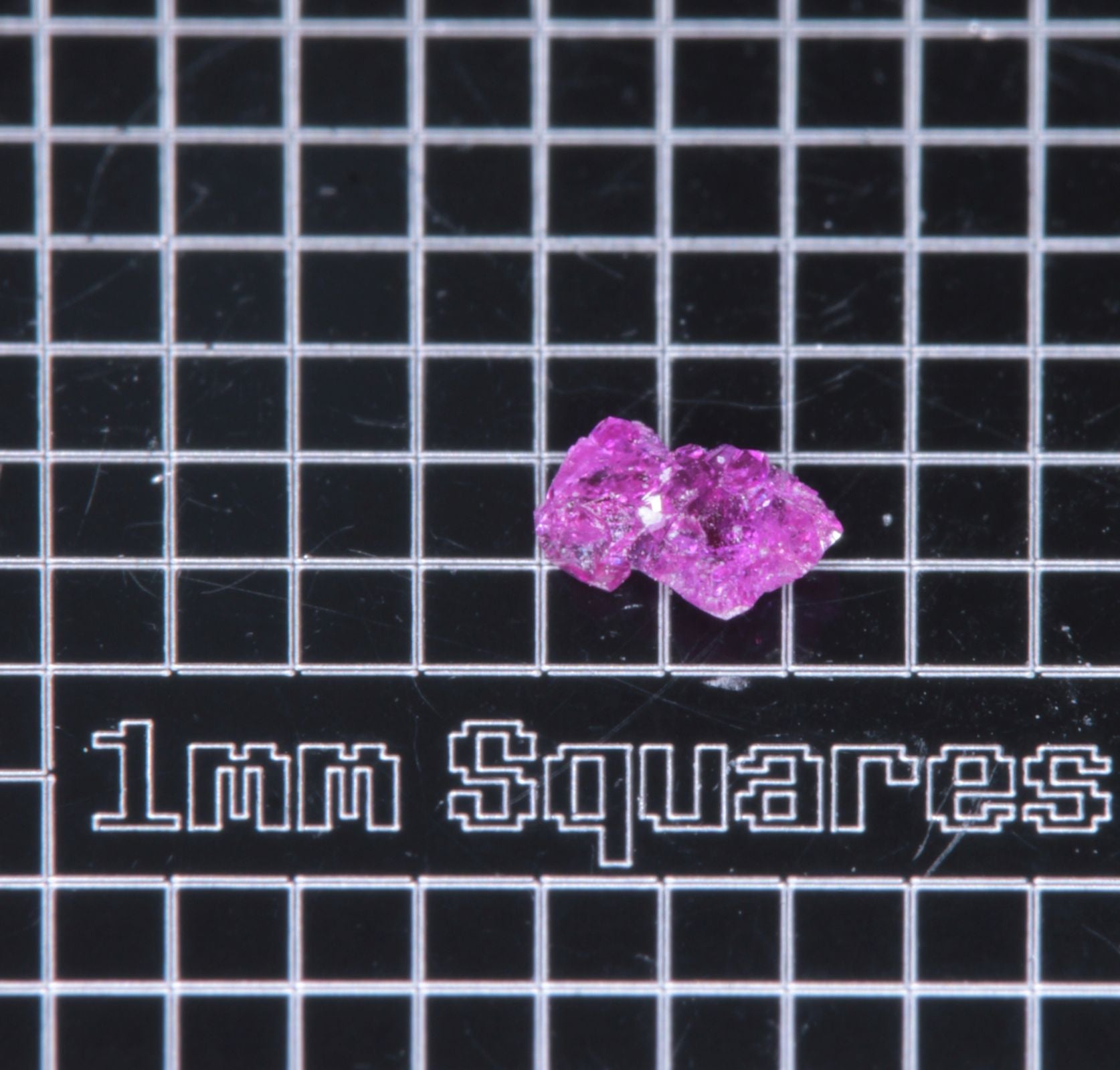 A small flux-grown ruby a few mm in size