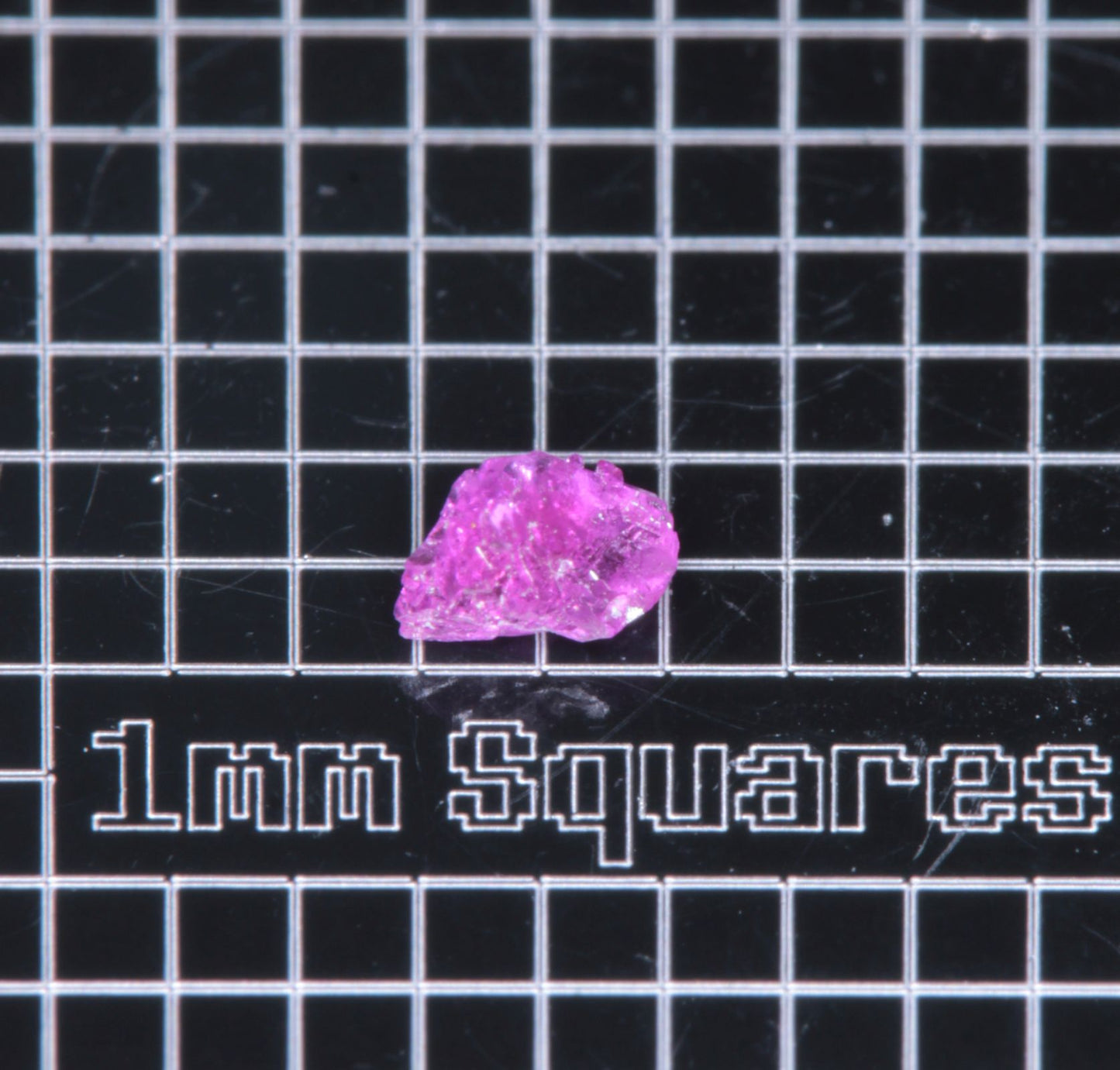 A small flux-grown ruby a few mm in size