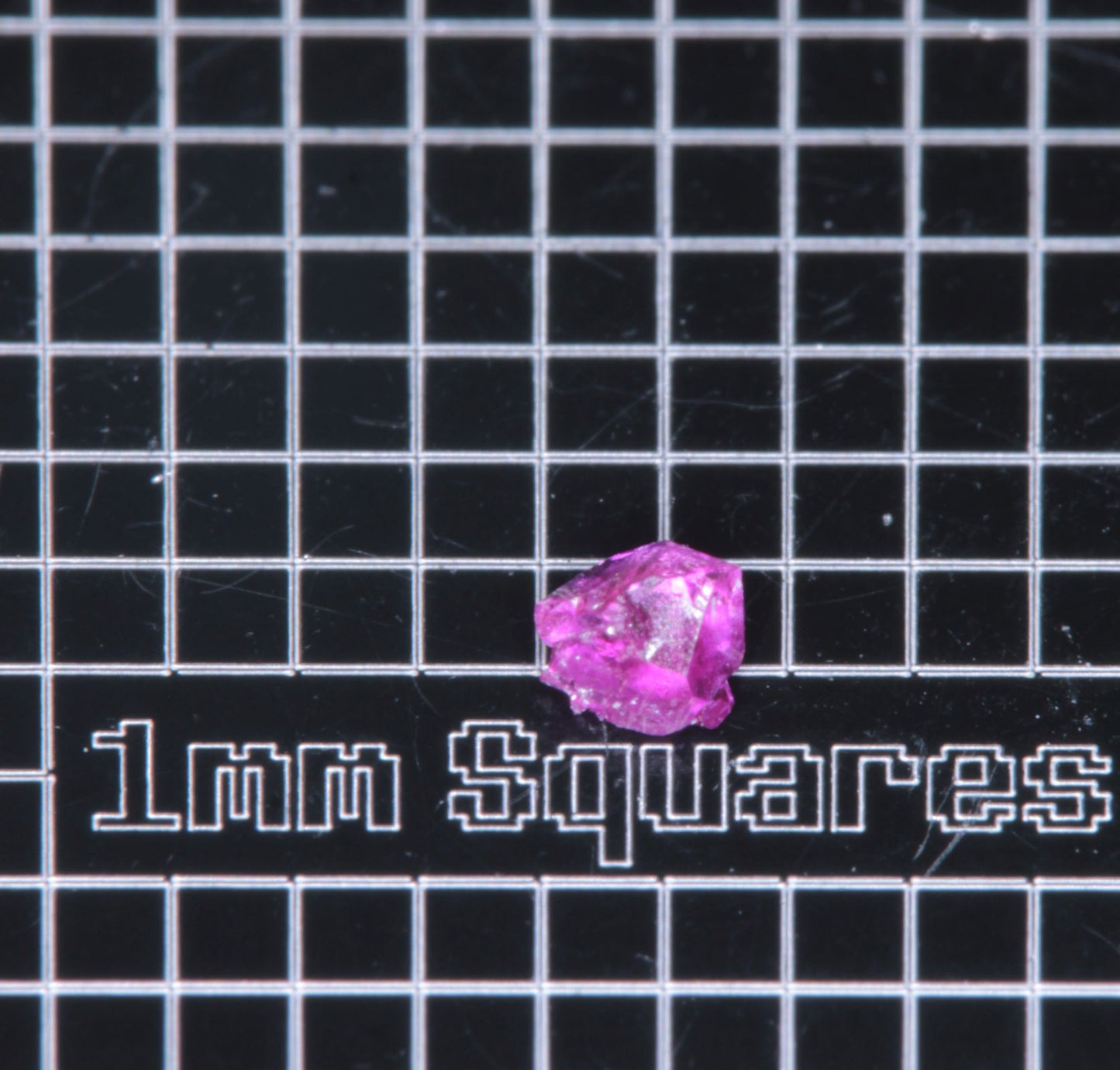 A small flux-grown ruby a few mm in size